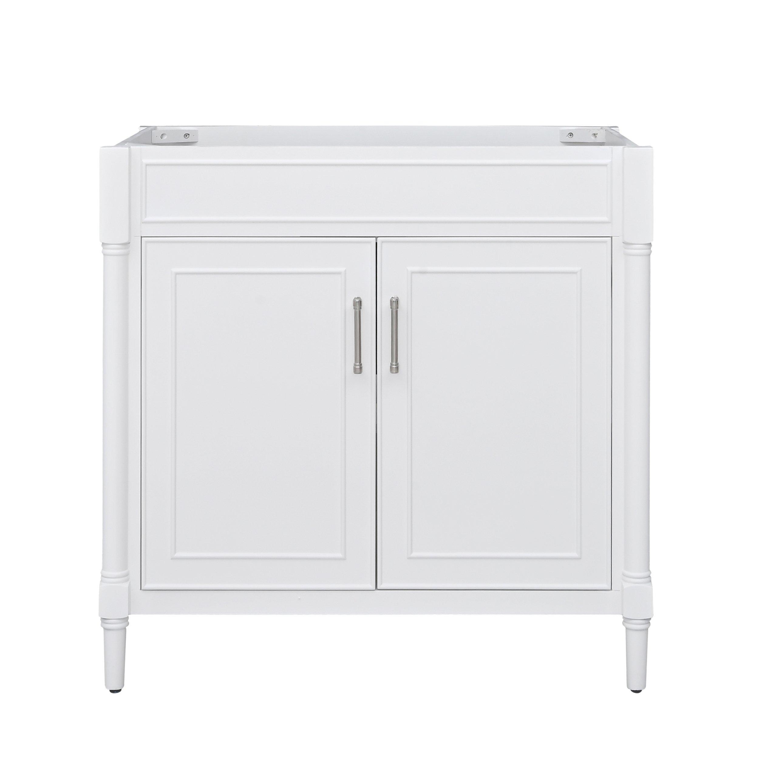 Bethany 36 in. White Vanity Base | Floor and Decor
