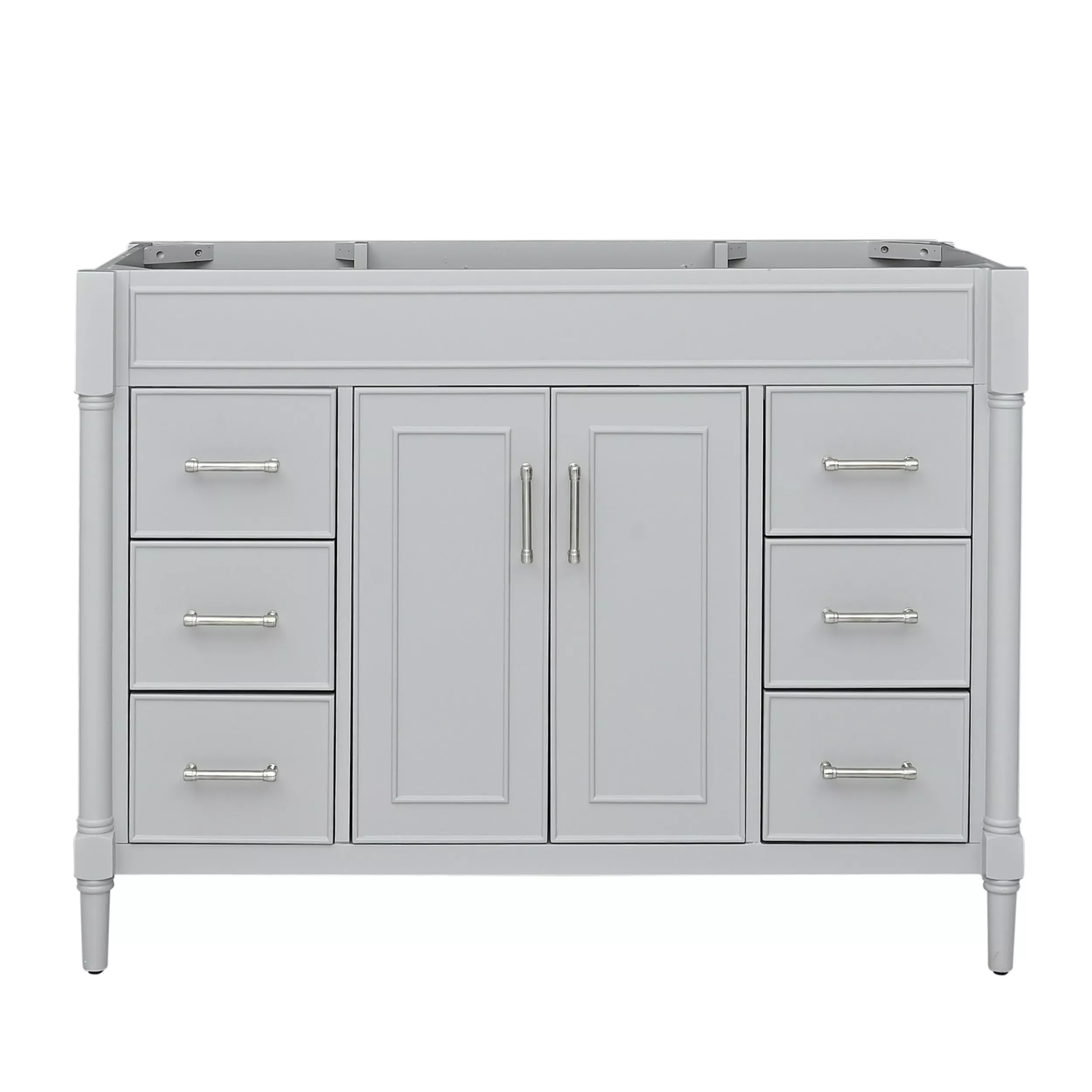 Bethany 48 in. Gray Vanity Base