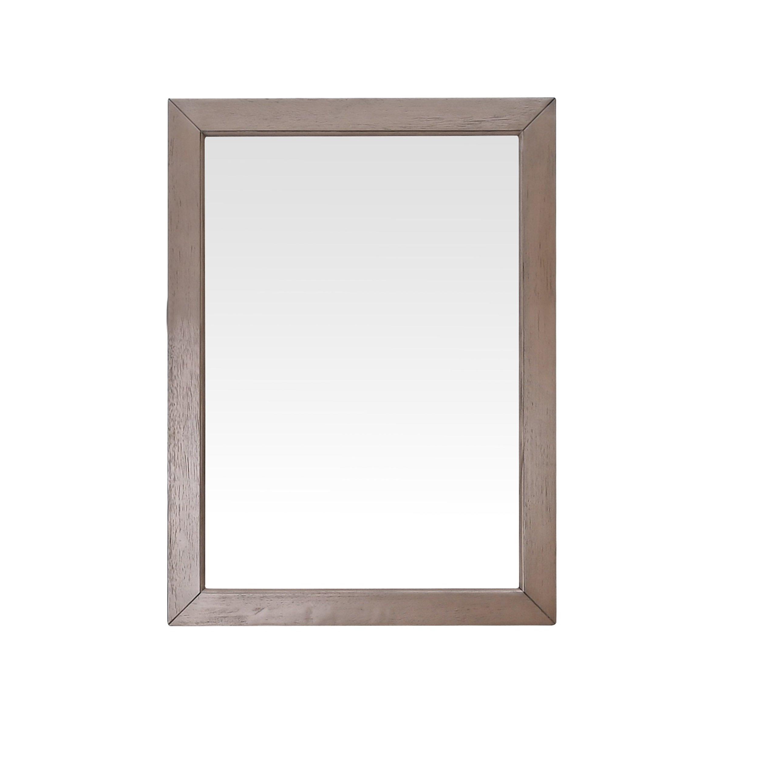 Everly 24 in. Gray Oak Mirror
