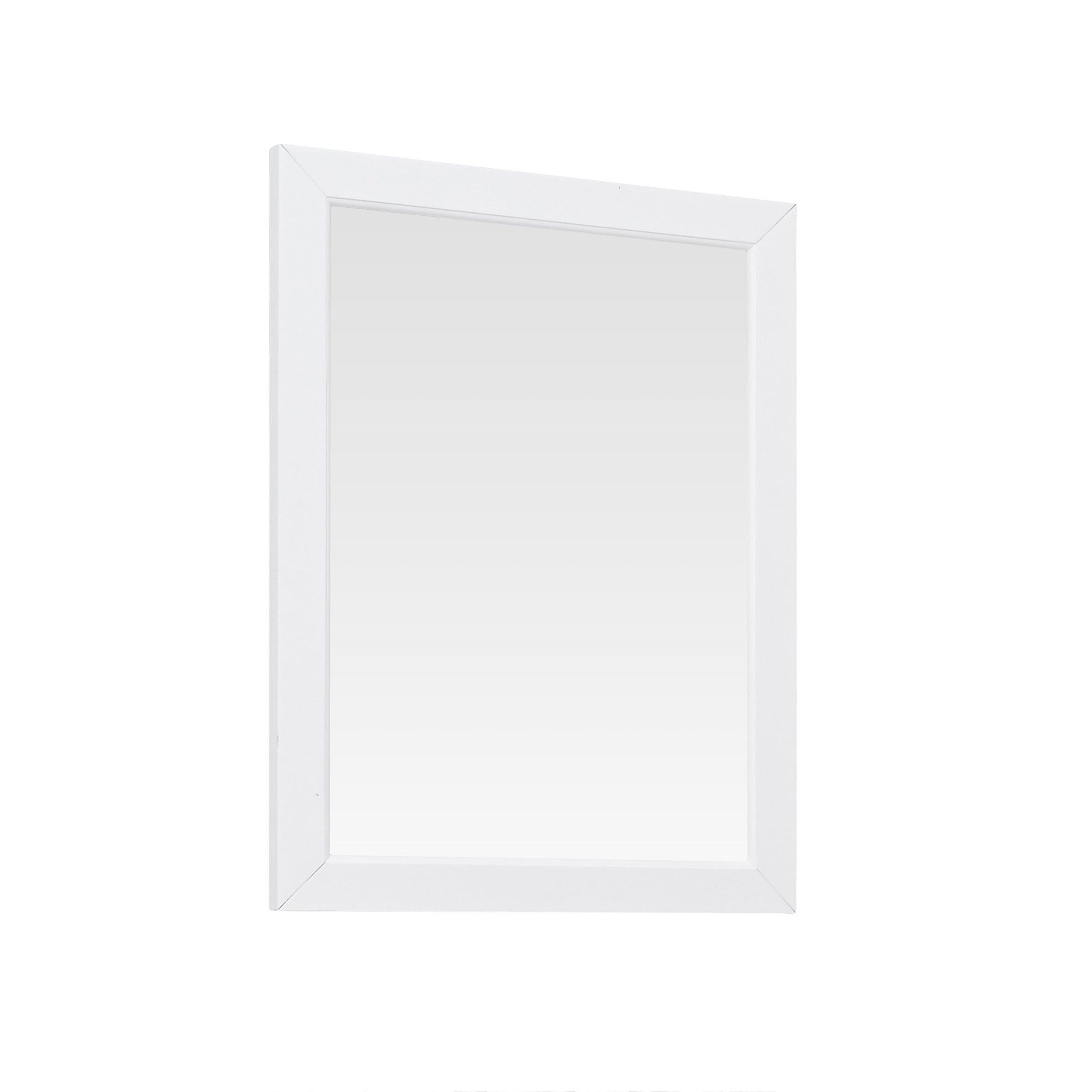 Everly 24 in. White Mirror