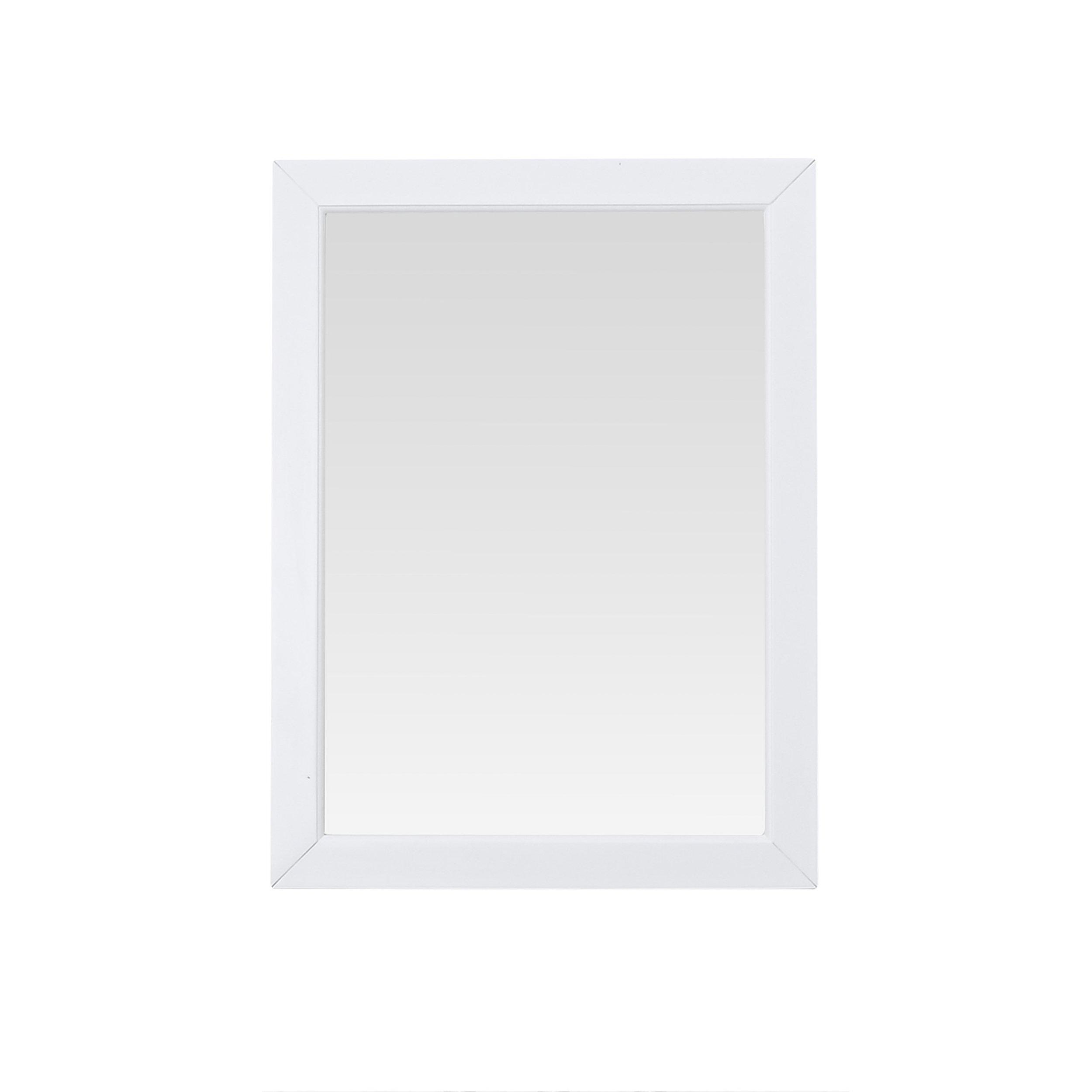 Everly 24 in. White Mirror