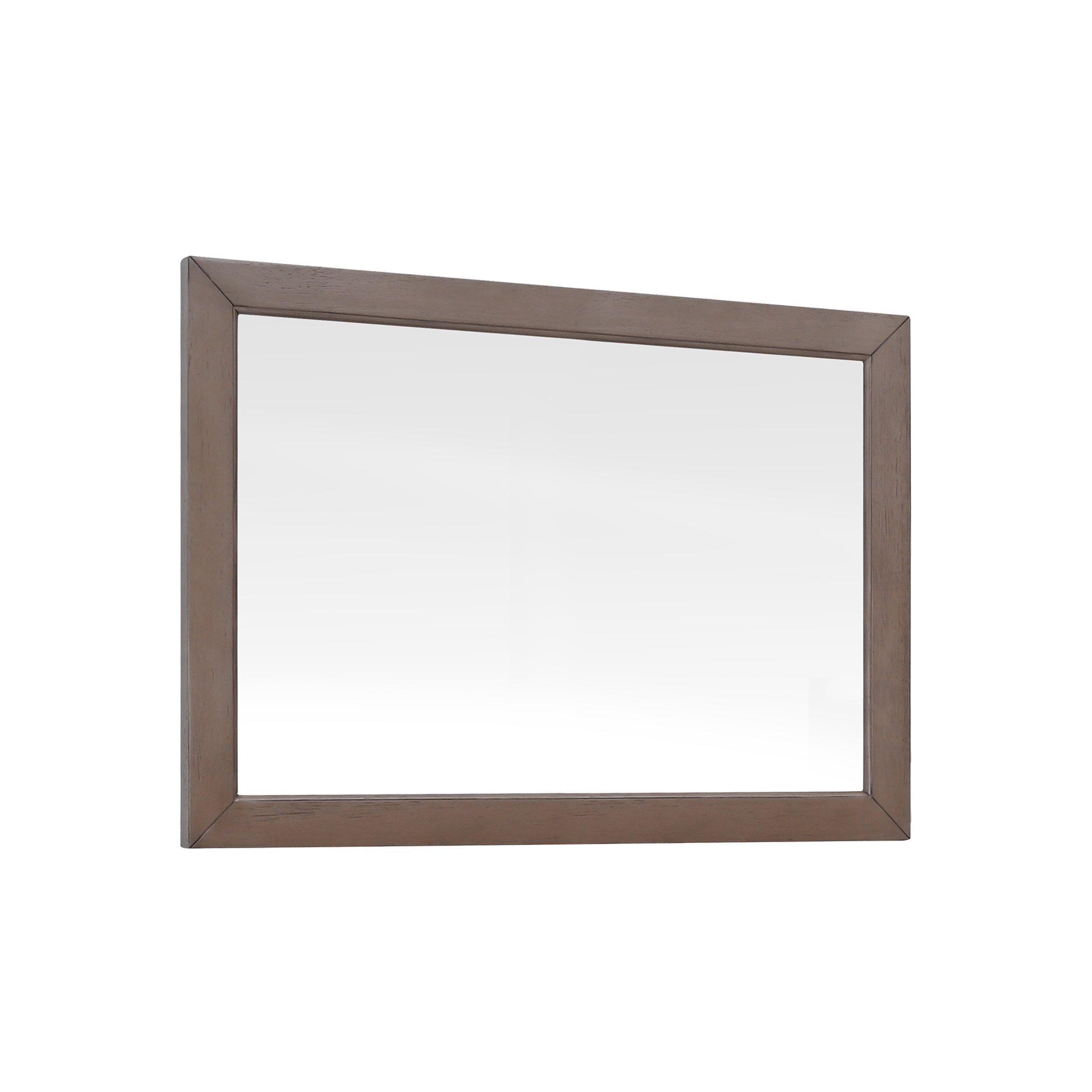 Everly 38 in. Gray Oak Mirror