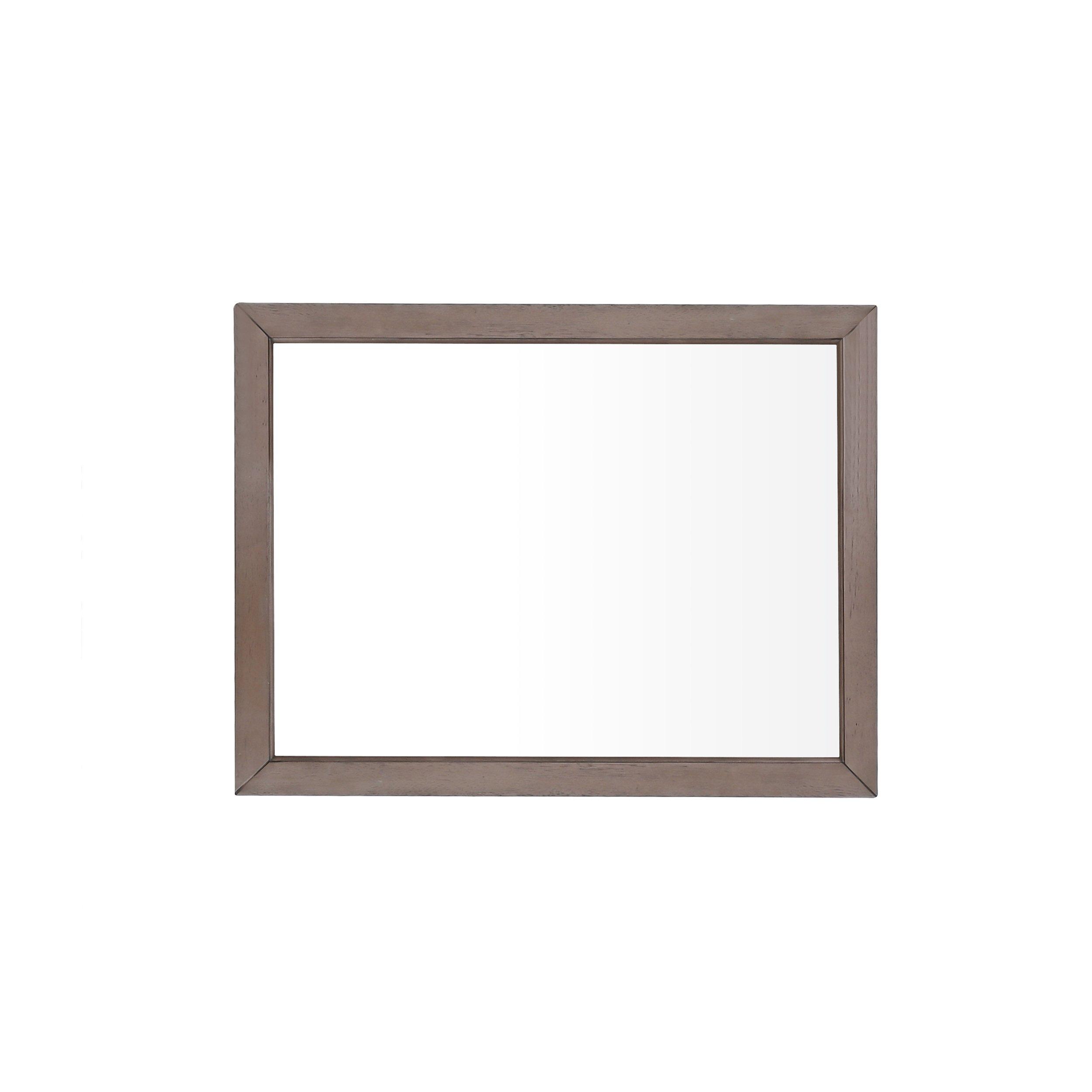 Everly 38 in. Gray Oak Mirror