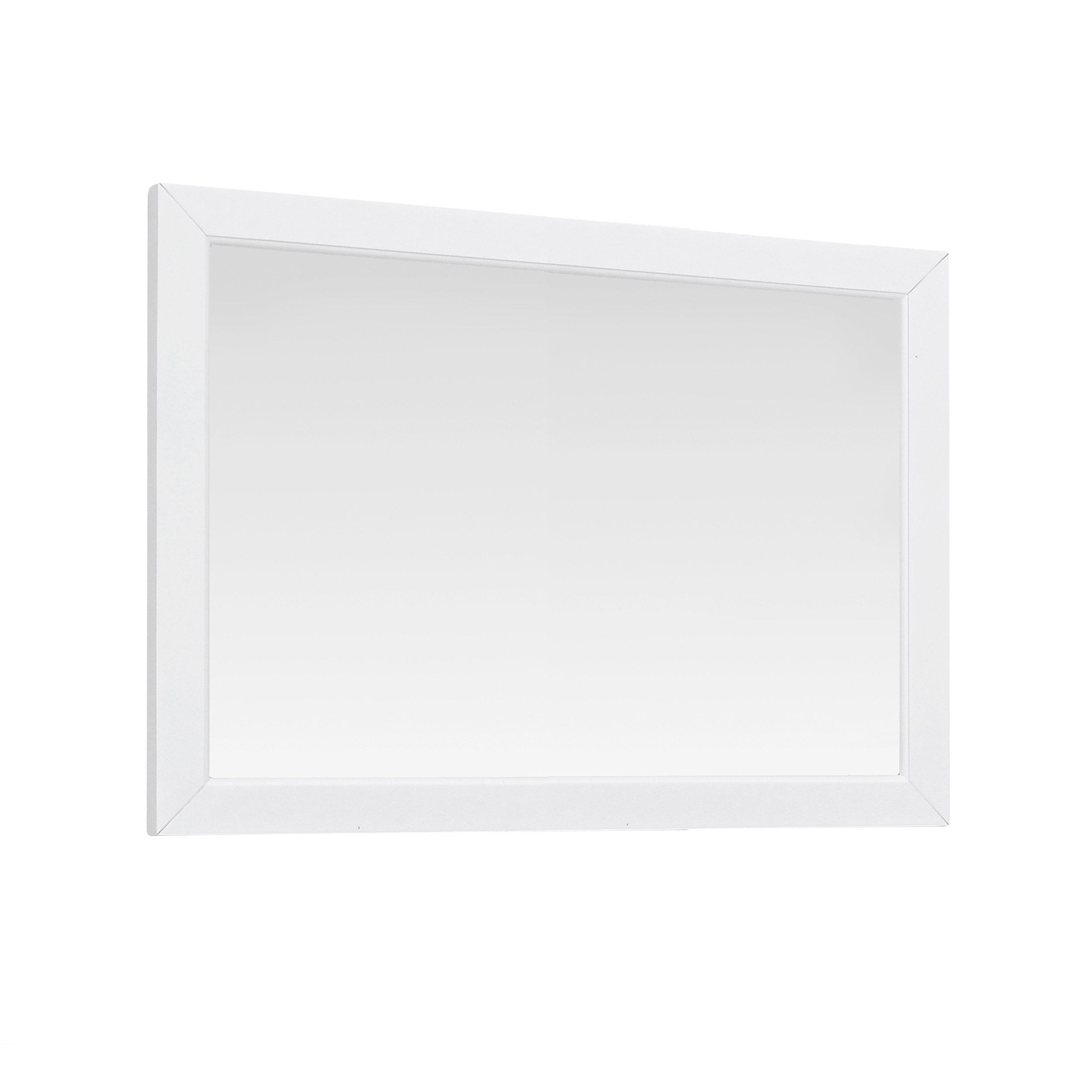 Everly 38 in. White Mirror
