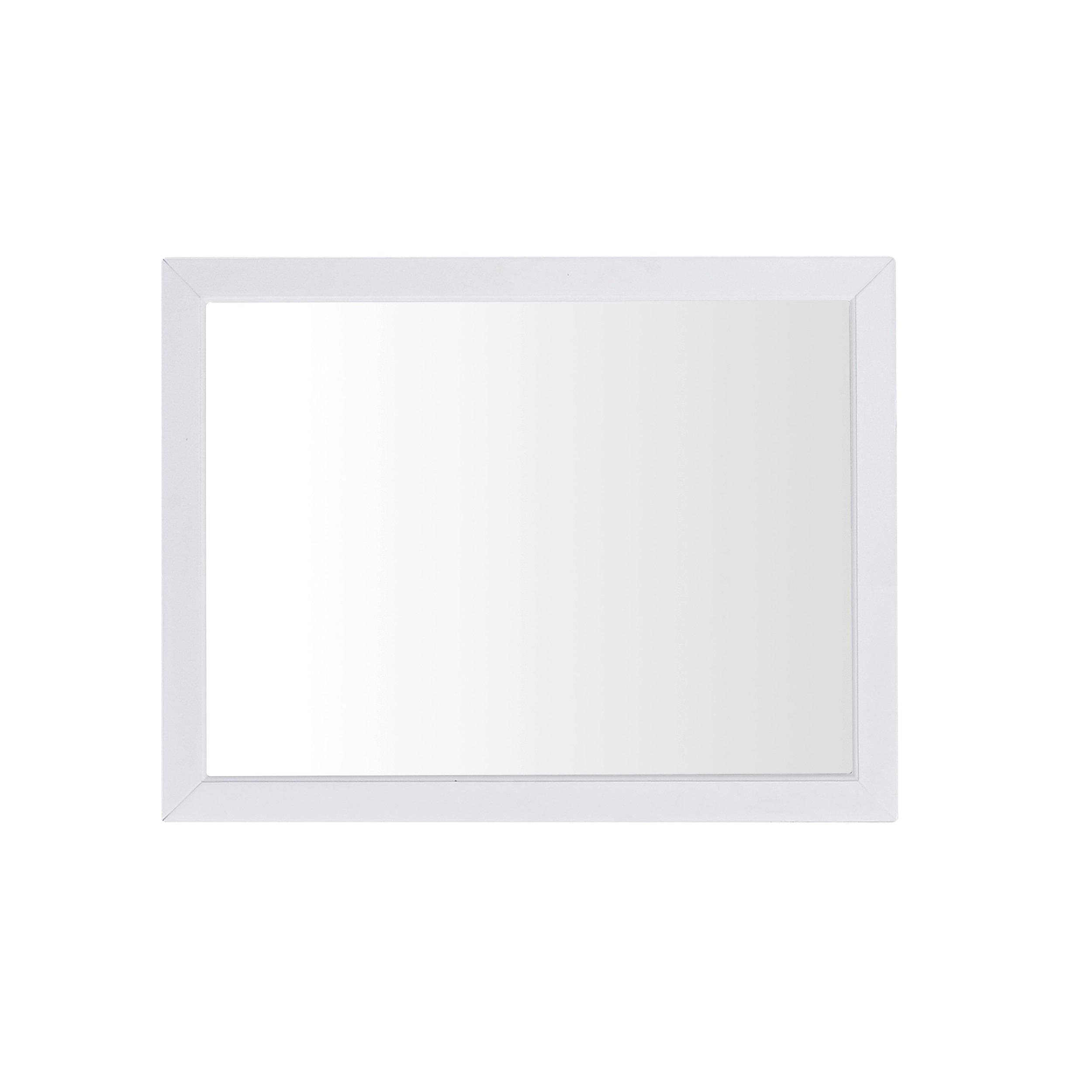 Everly 38 in. White Mirror