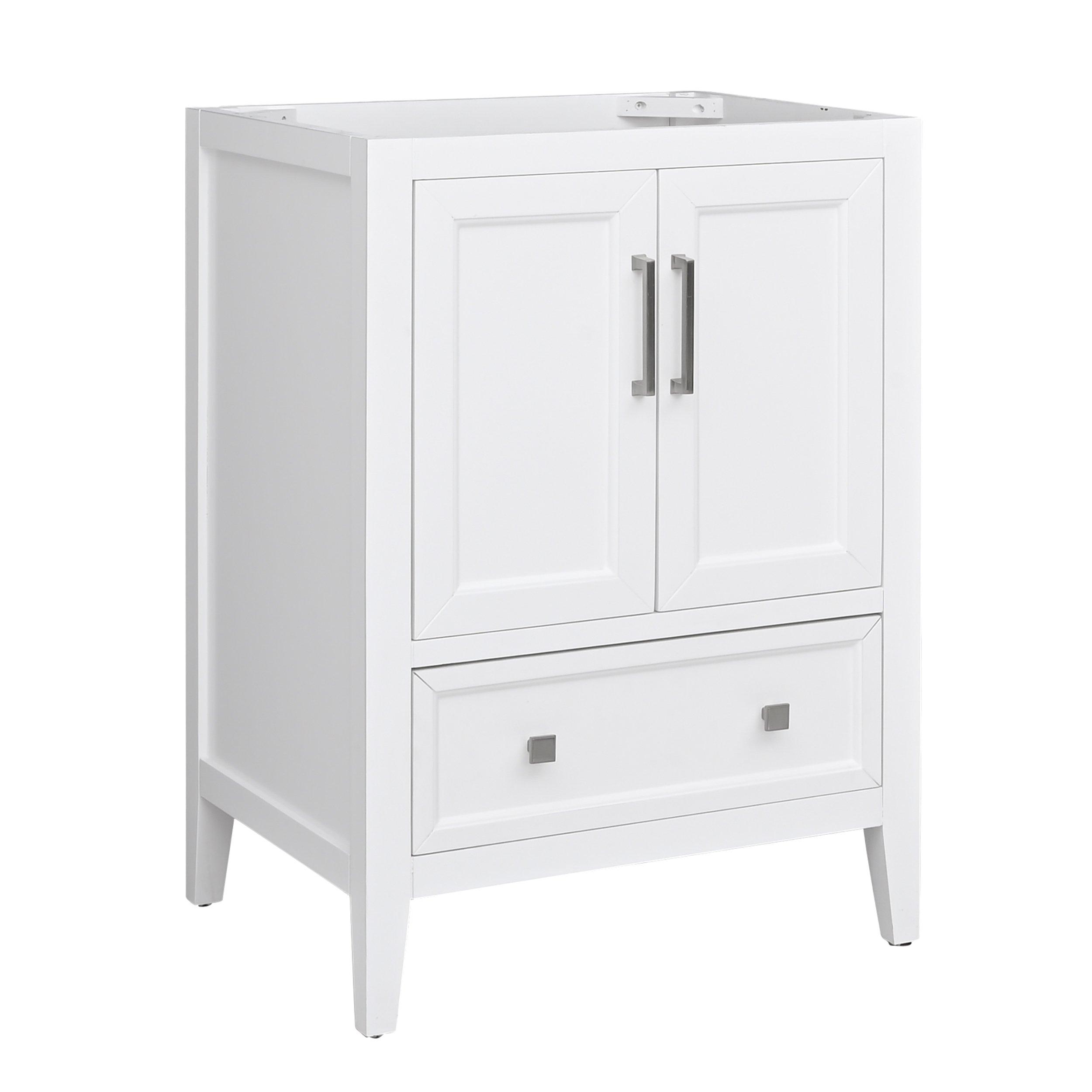 Everly 24 in. White Vanity Base | Floor and Decor