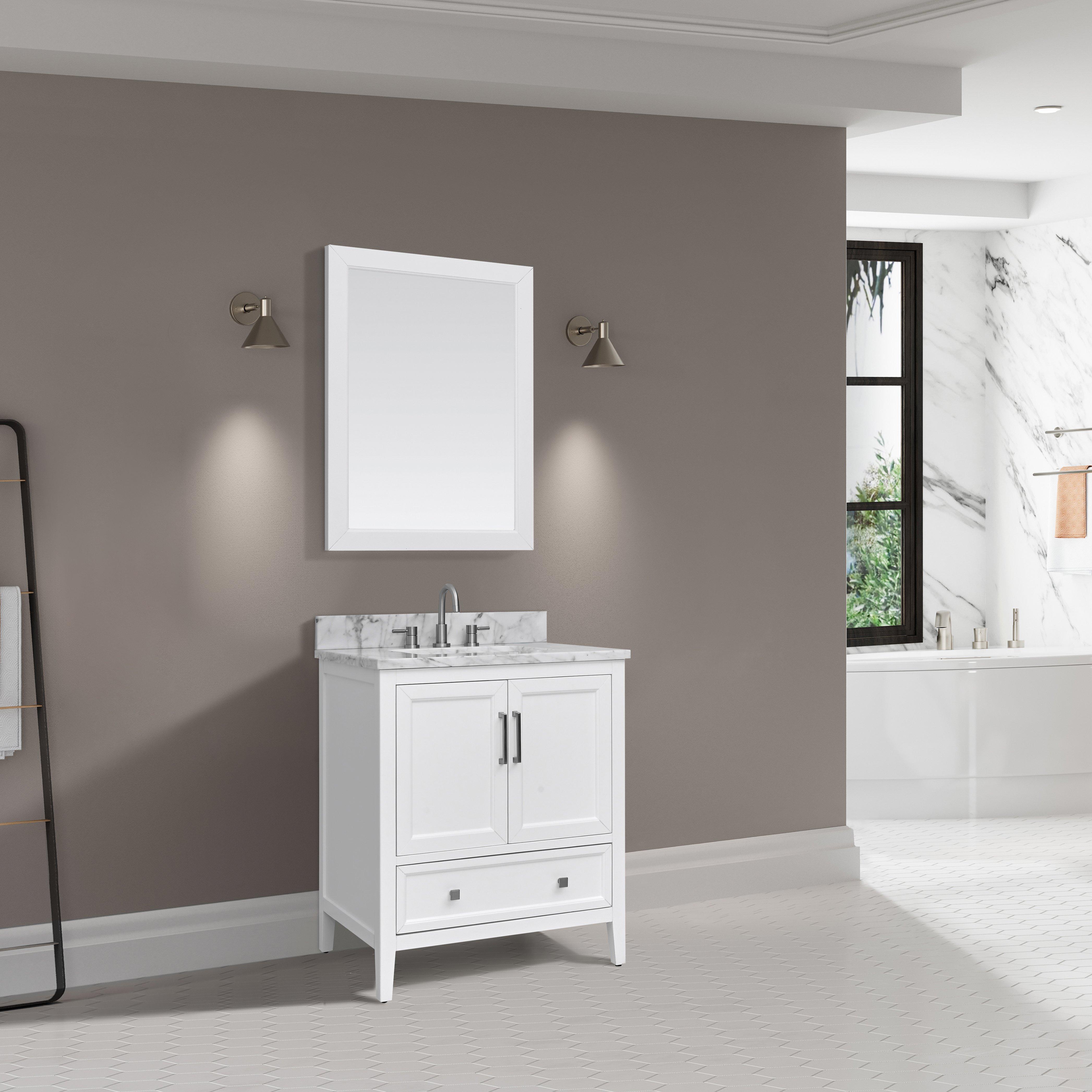 Everly 30 in. White Vanity Base