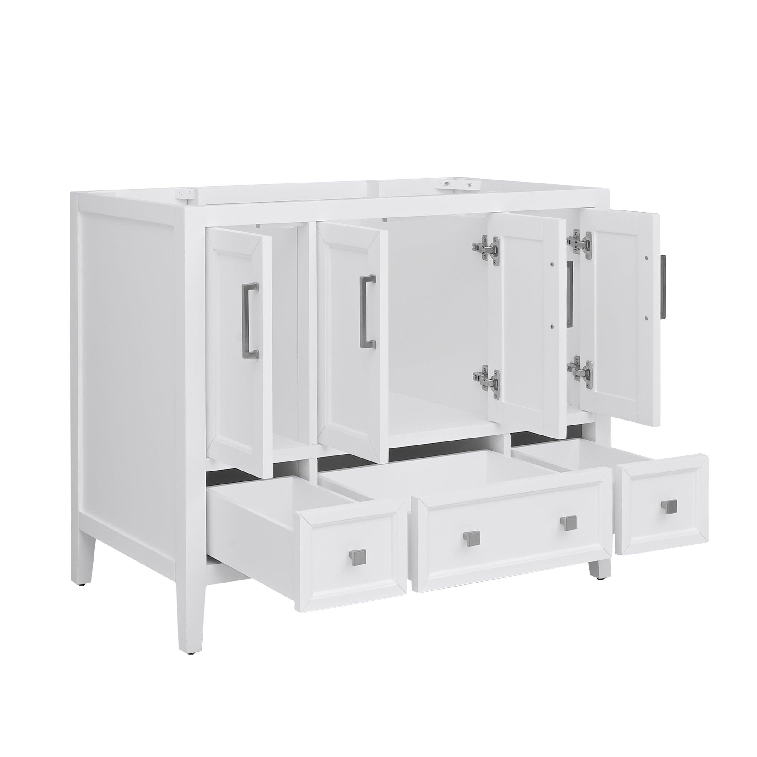 Everly 42 in. White Vanity Base | Floor and Decor