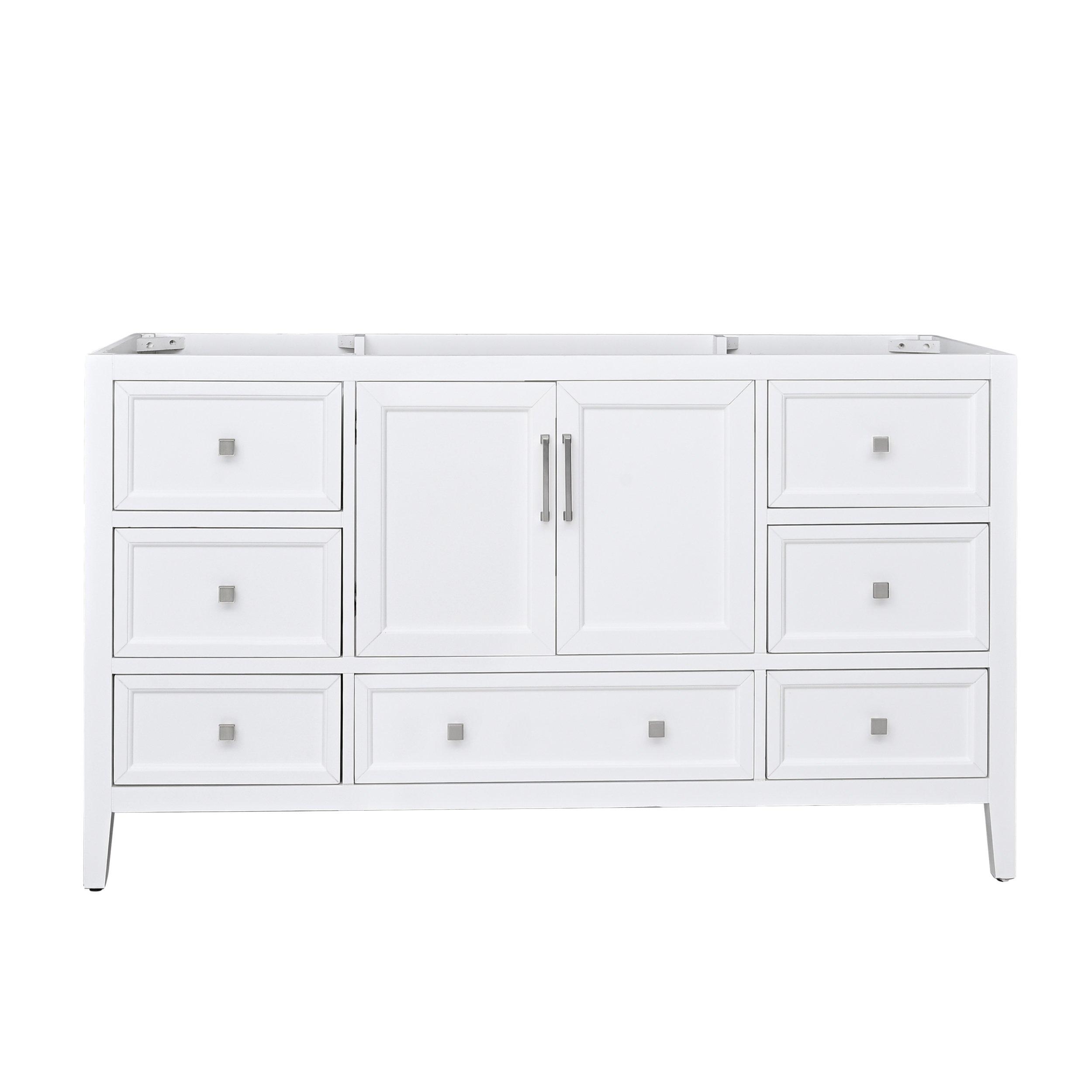 Everly 60 in. White Vanity Base