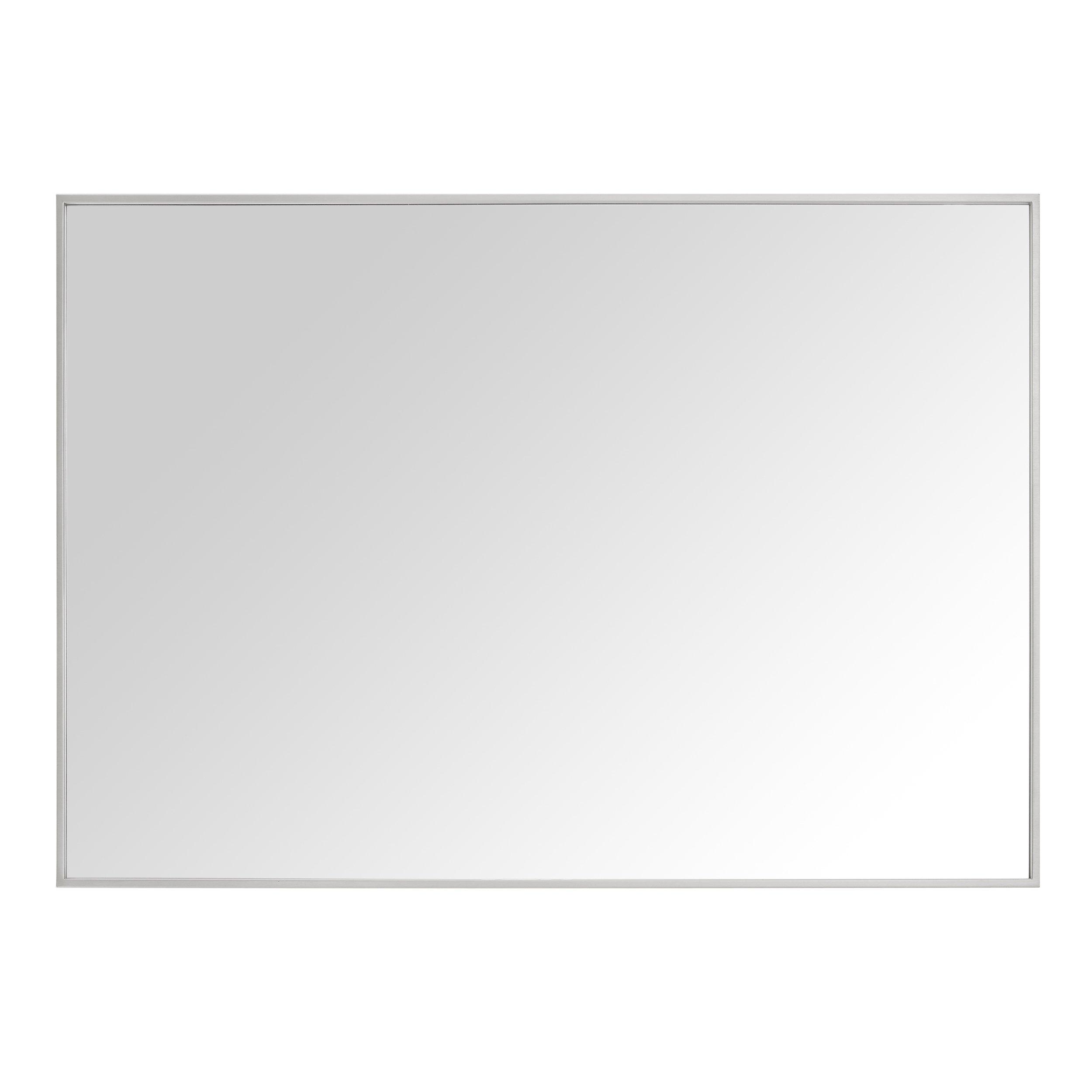 Sonia 39 in. Brushed Stainless Steel Mirror