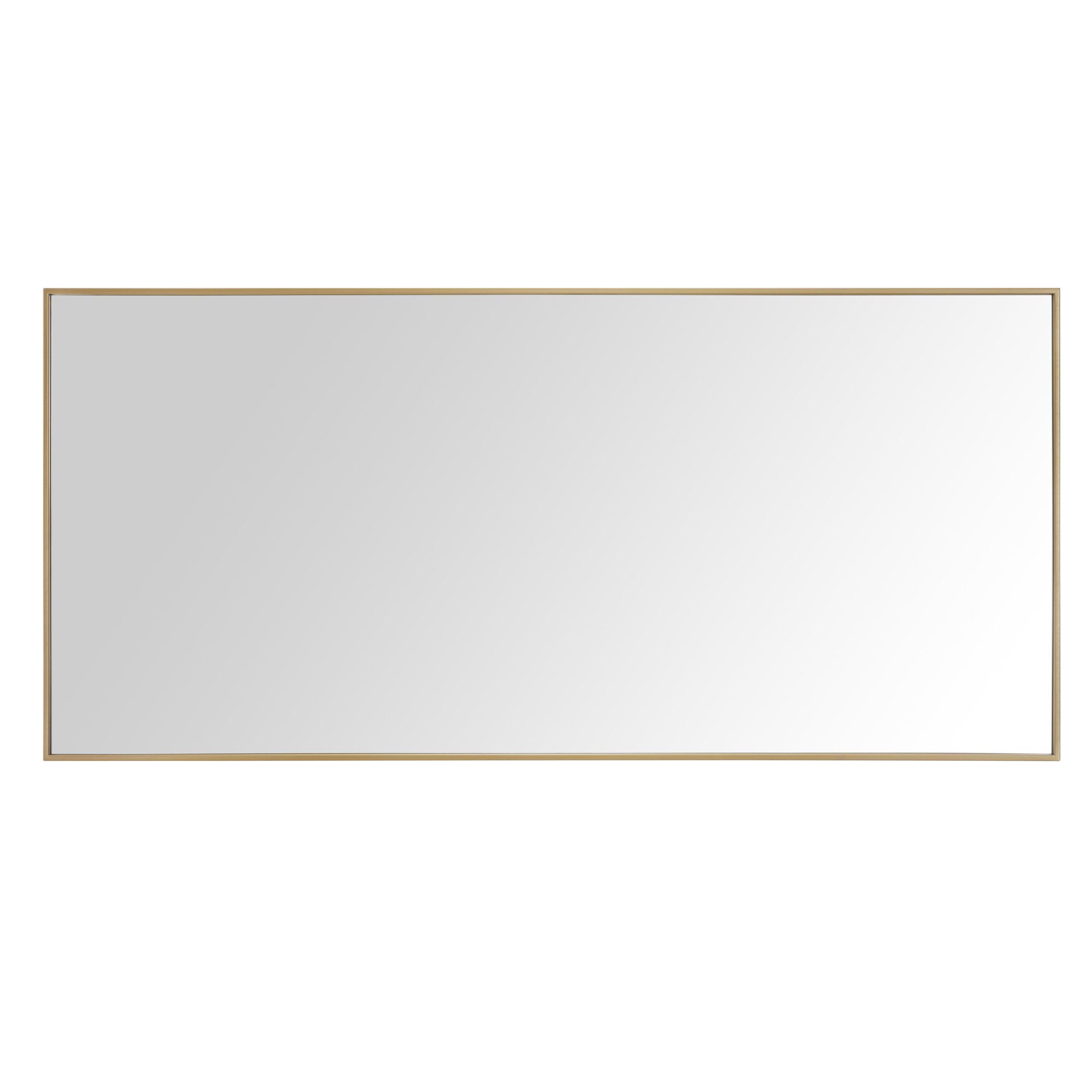 Sonia 59 in. Brushed Gold Mirror