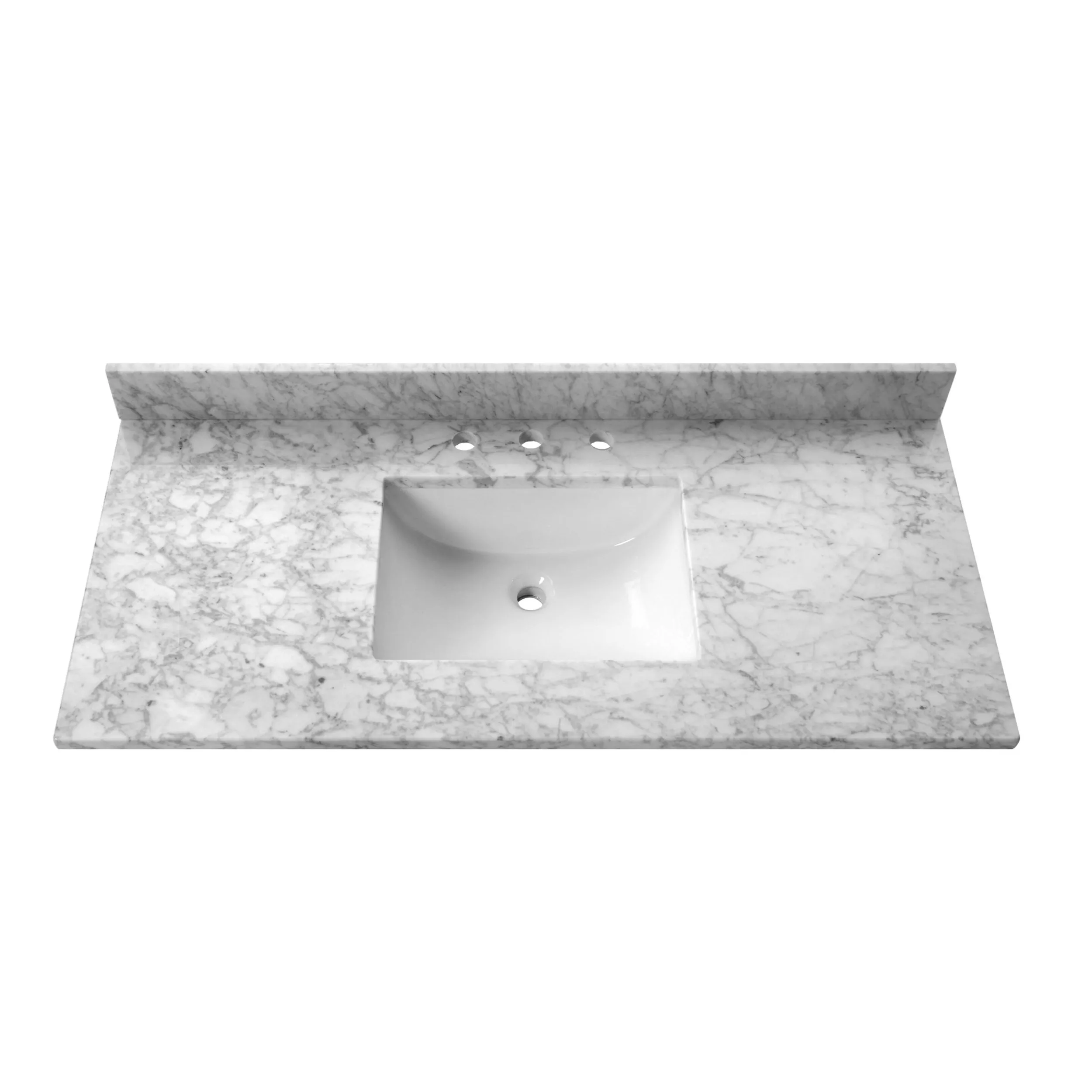 Carrara Marble 43 in. Vanity Top