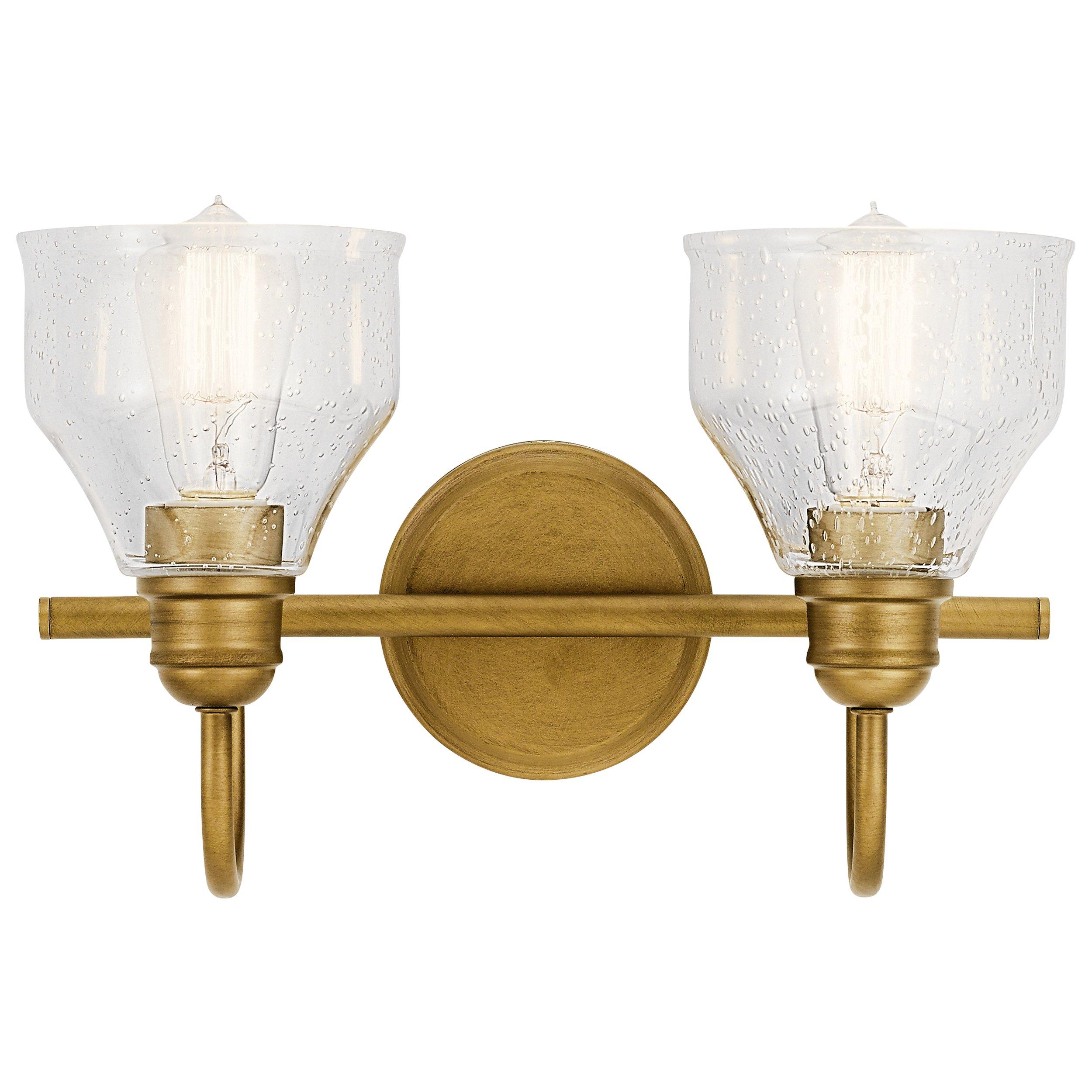 Avery Natural Brass Double Sconce | Floor and Decor