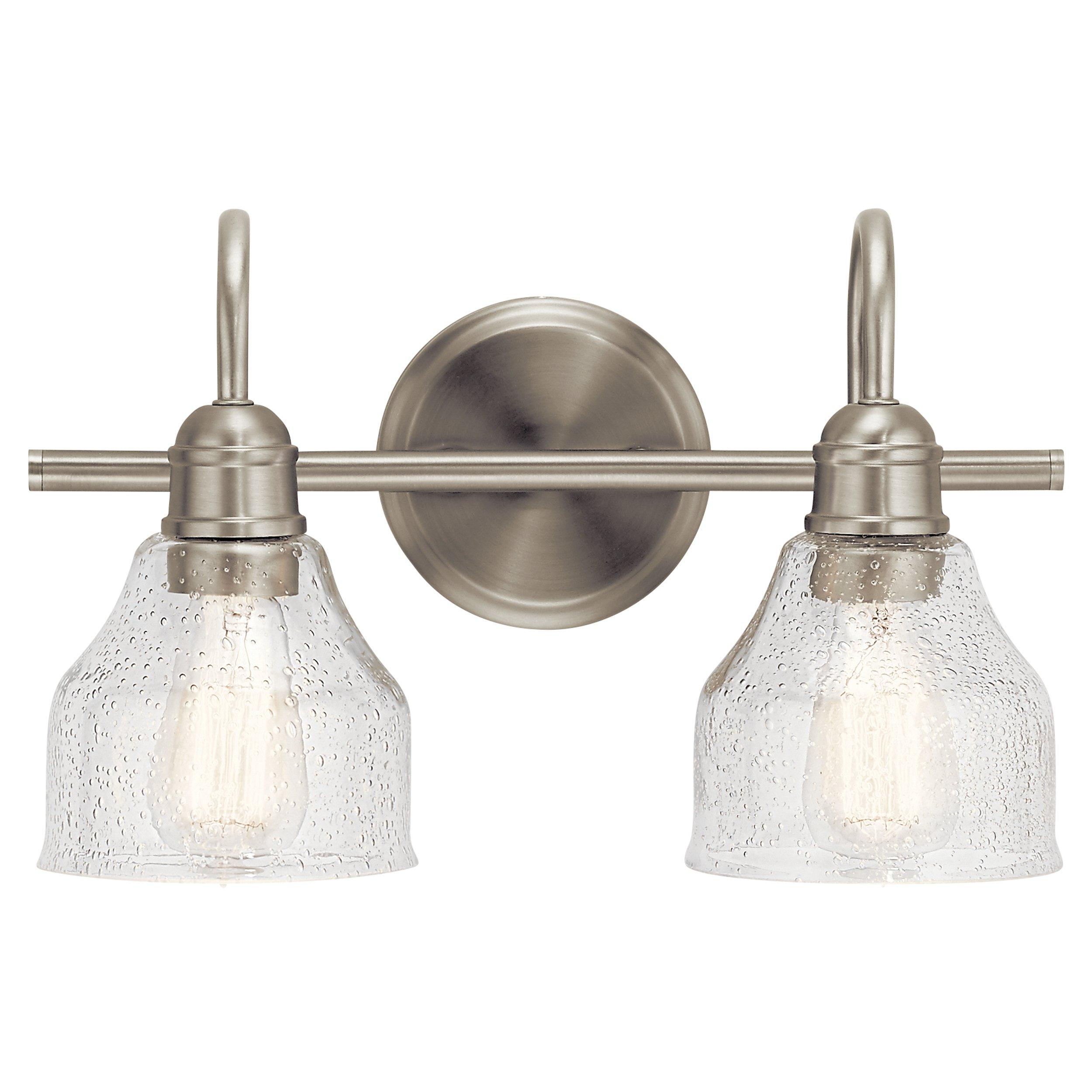 Avery Brushed Nickel Double Sconce