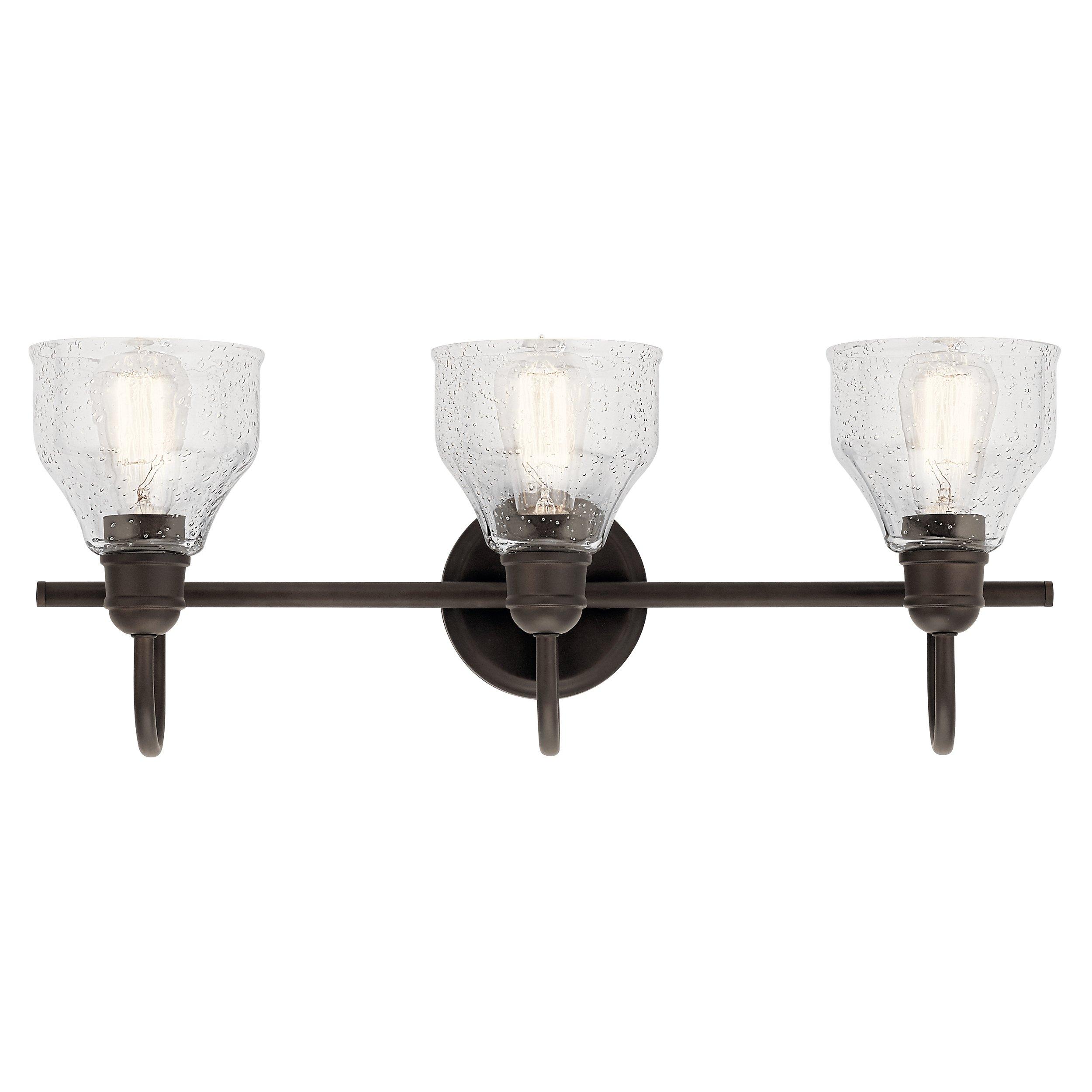 Avery Old Bronze Triple Sconce