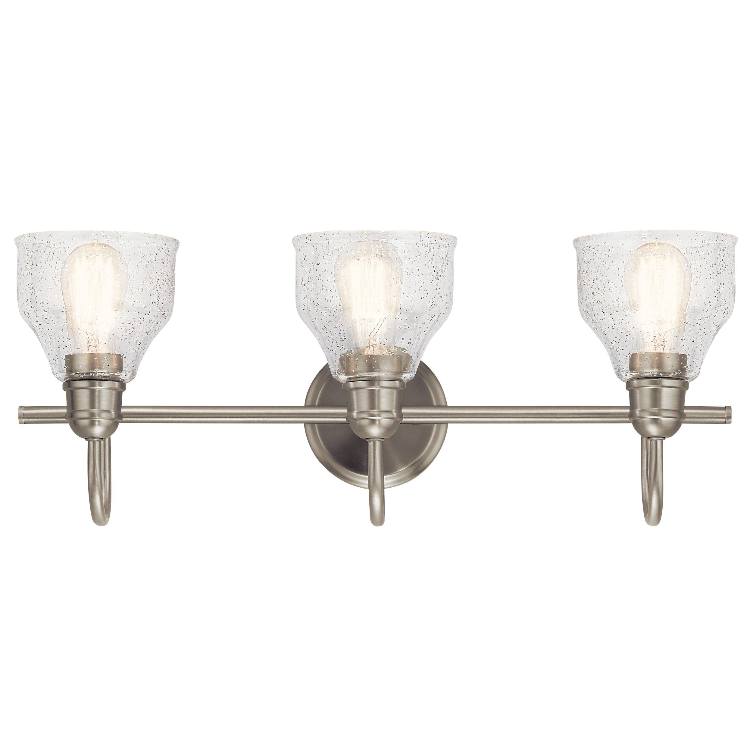 Avery Brushed Nickel Triple Sconce
