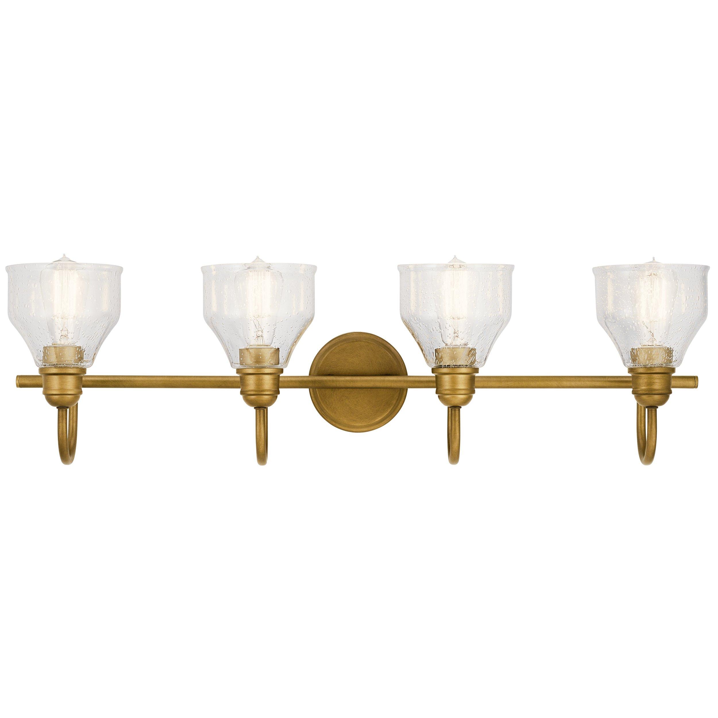 Avery Natural Brass Quad Sconce