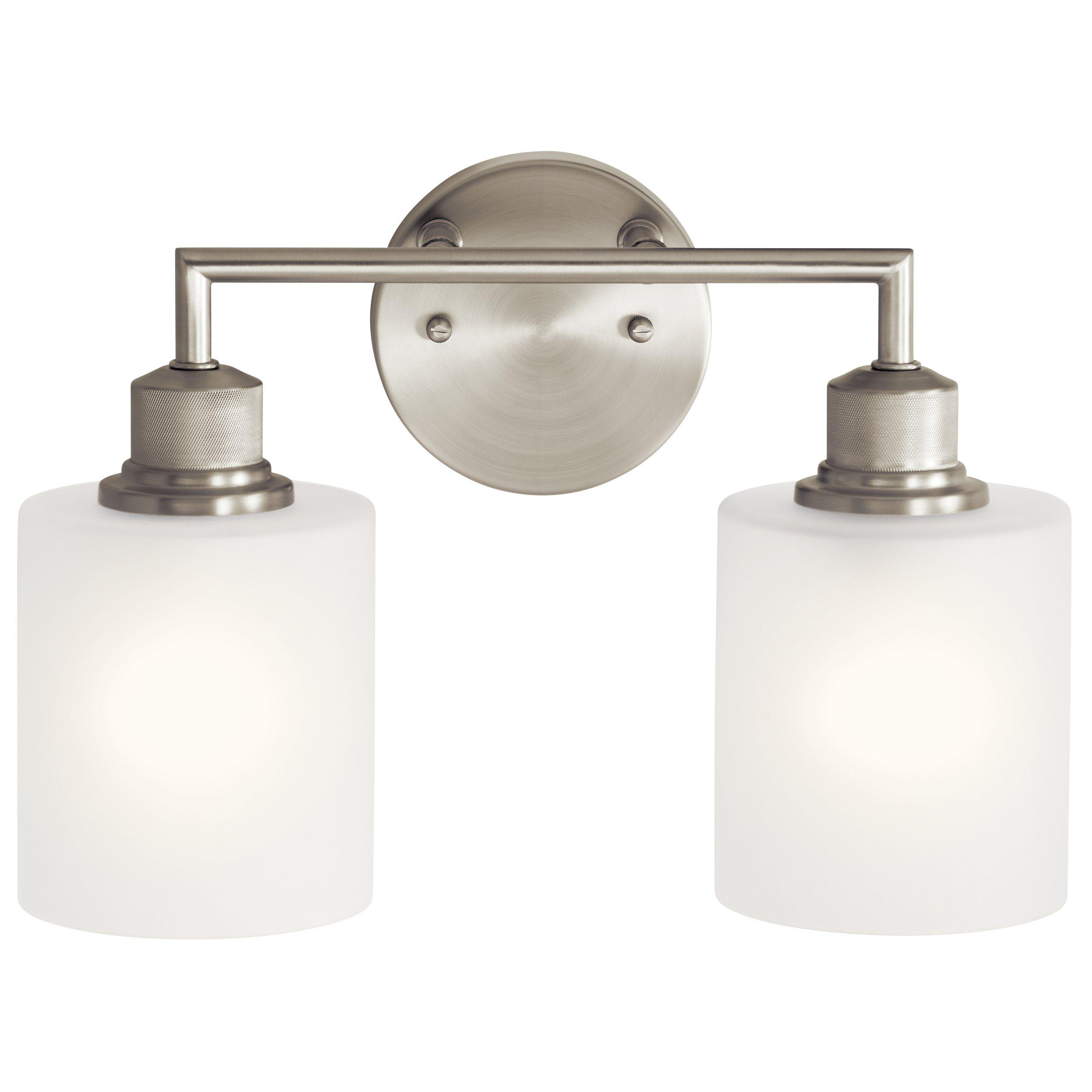 Lynn Haven Brushed Nickel Double Sconce