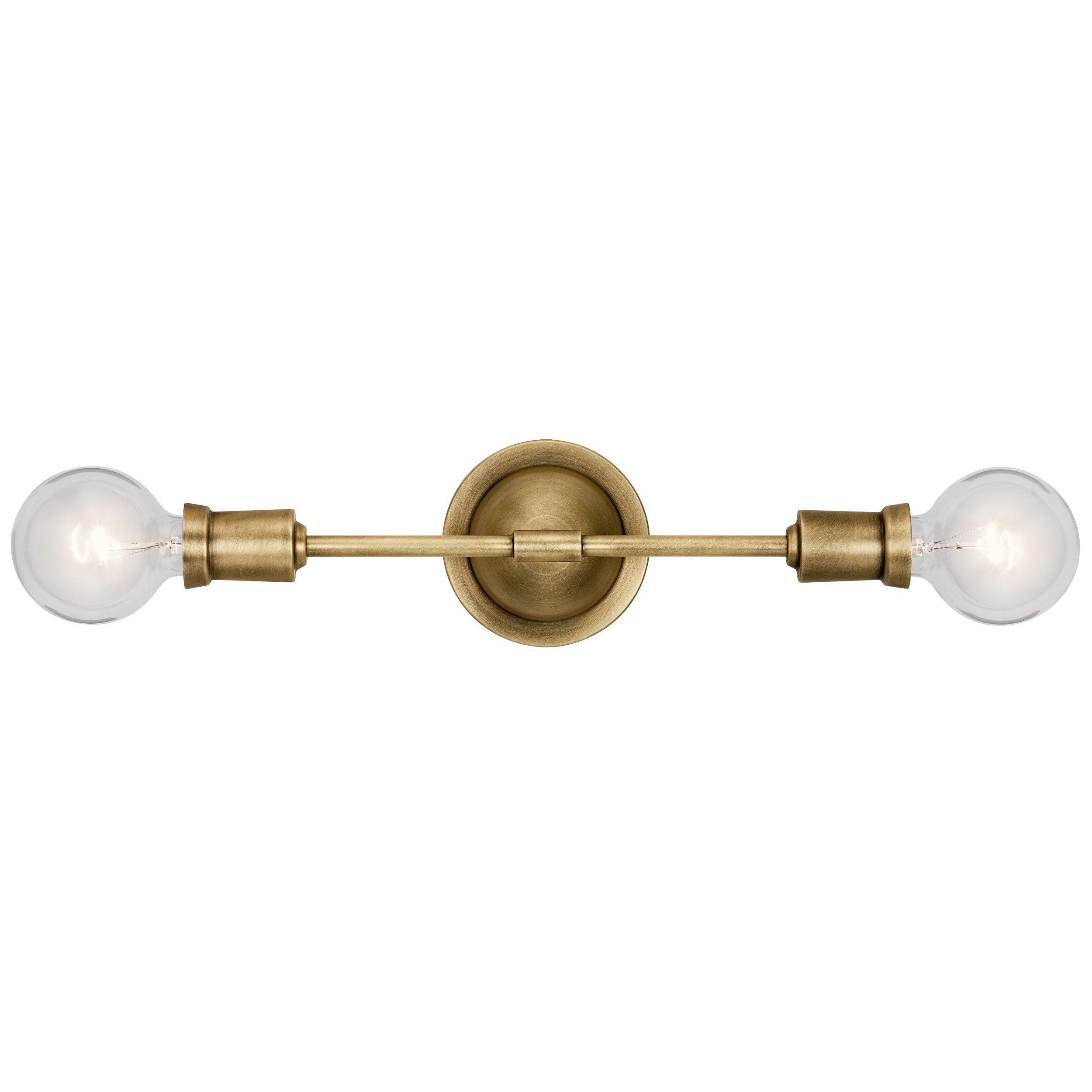 Armstrong Natural Brass Single Sconce