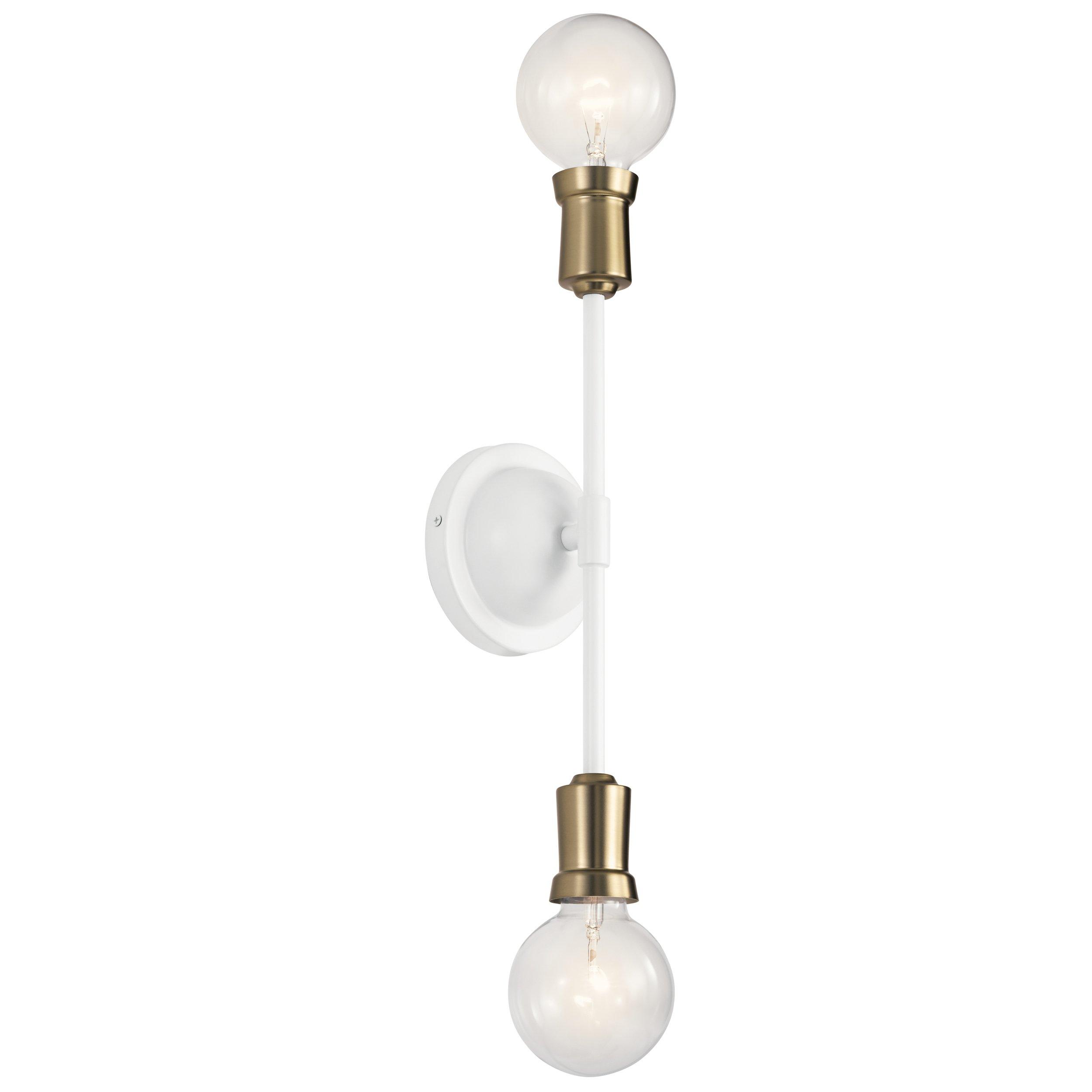 Armstrong White Single Sconce