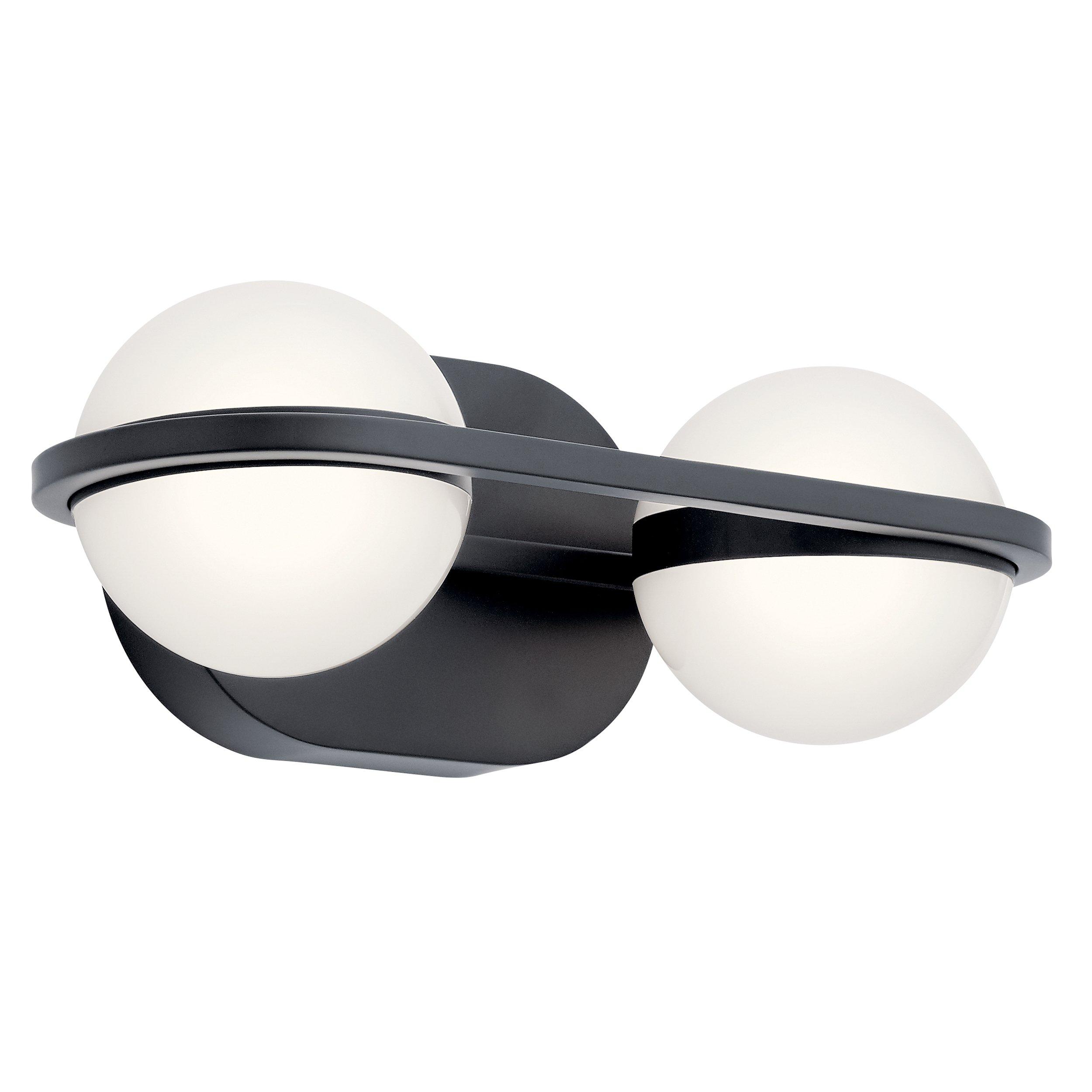 Brettin Black Double LED Sconce