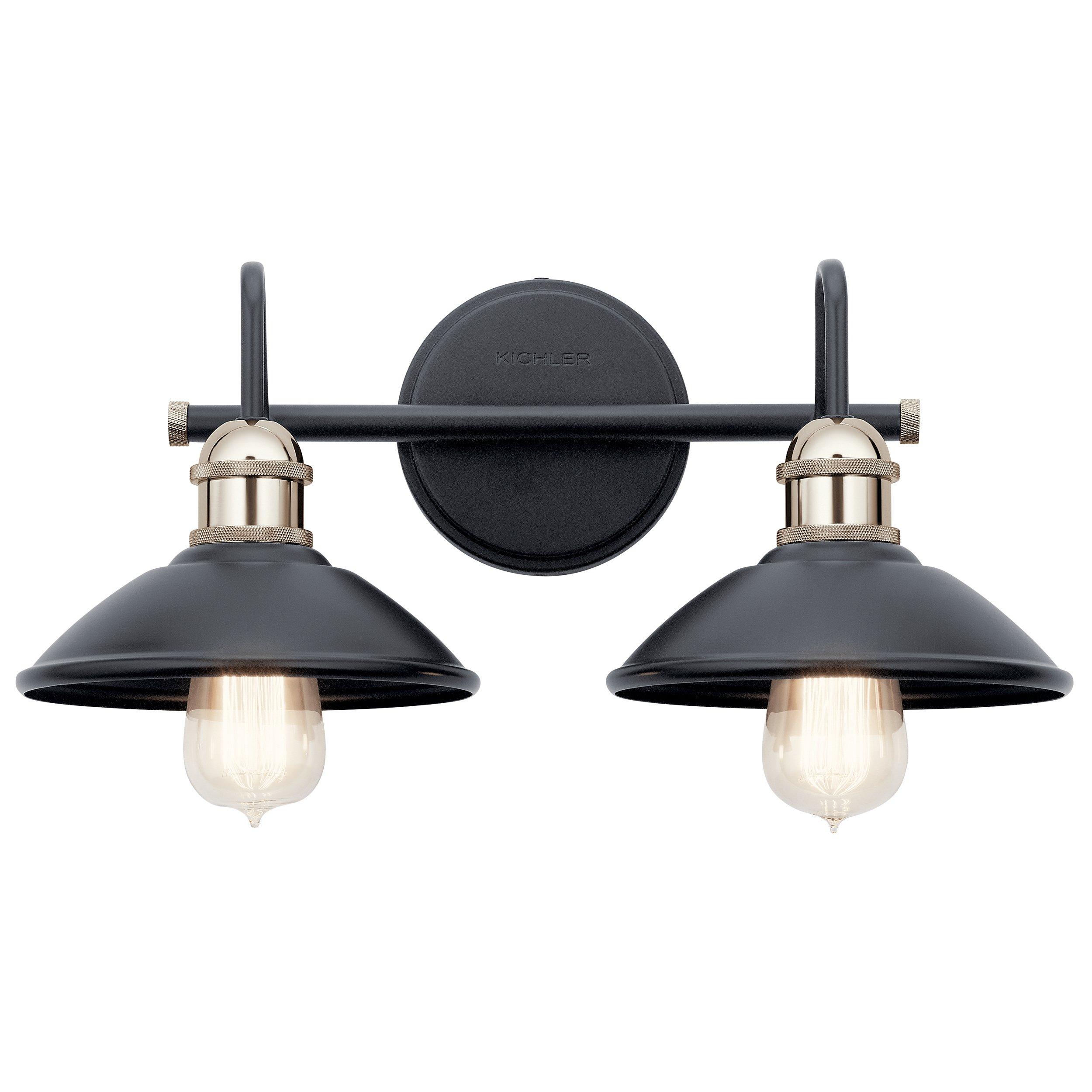 Clyde Black Double Sconce