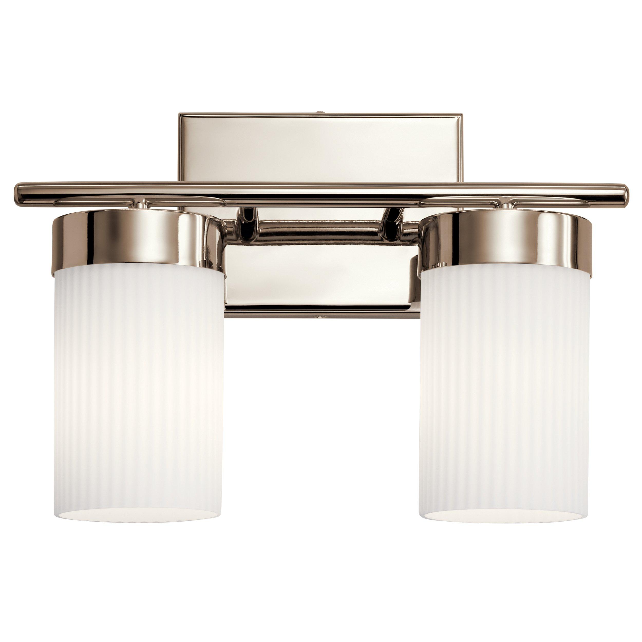 Ciona Polished Nickel Double Sconce