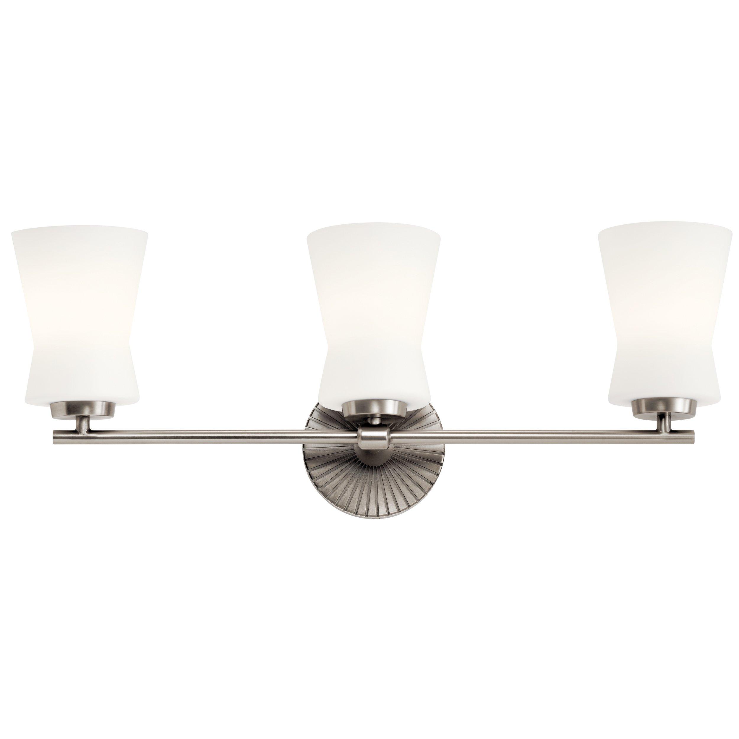Brianne Classic Pewter Triple Sconce