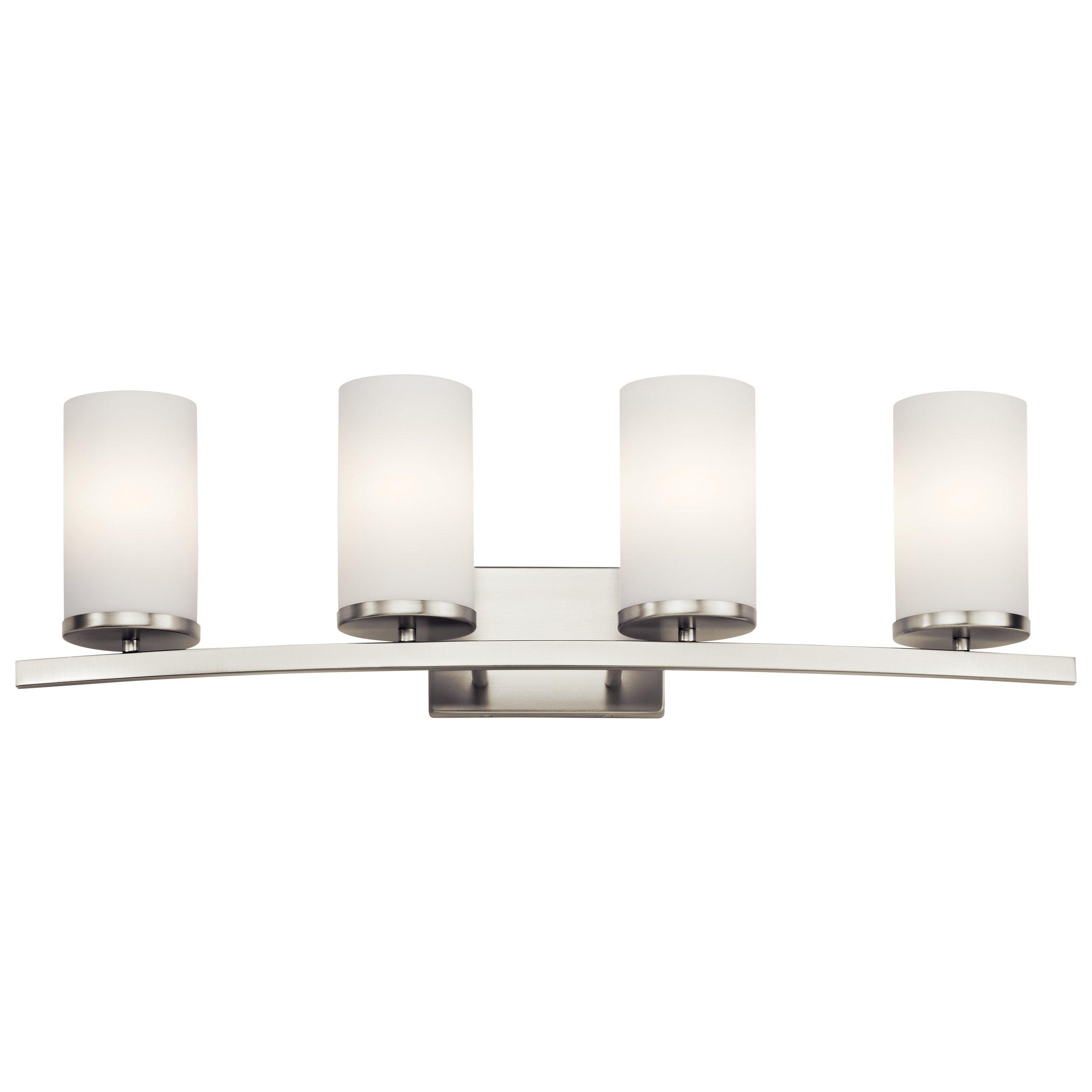 Crosby Brushed Nickel Quad Sconce