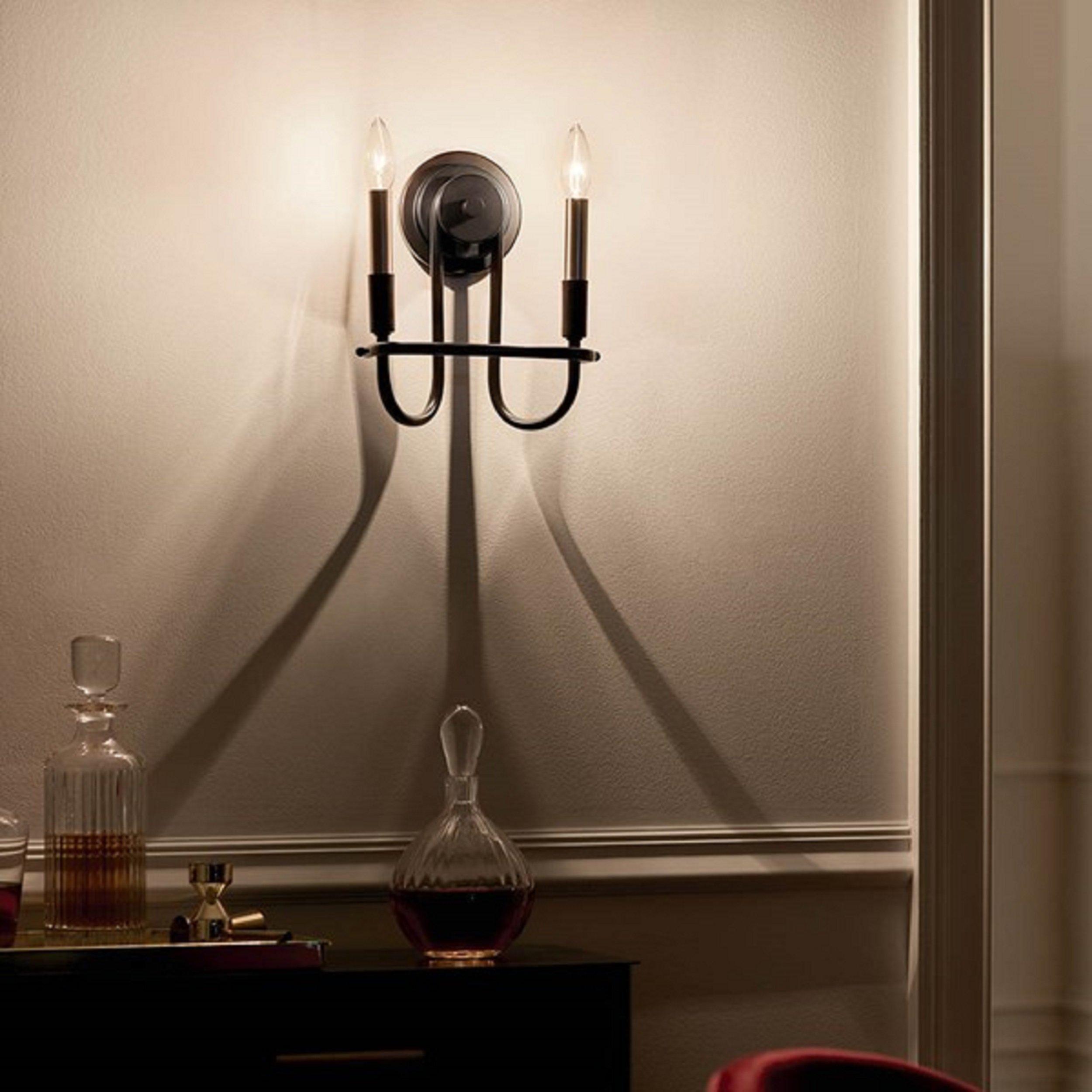 Capital Hill Black Double Sconce