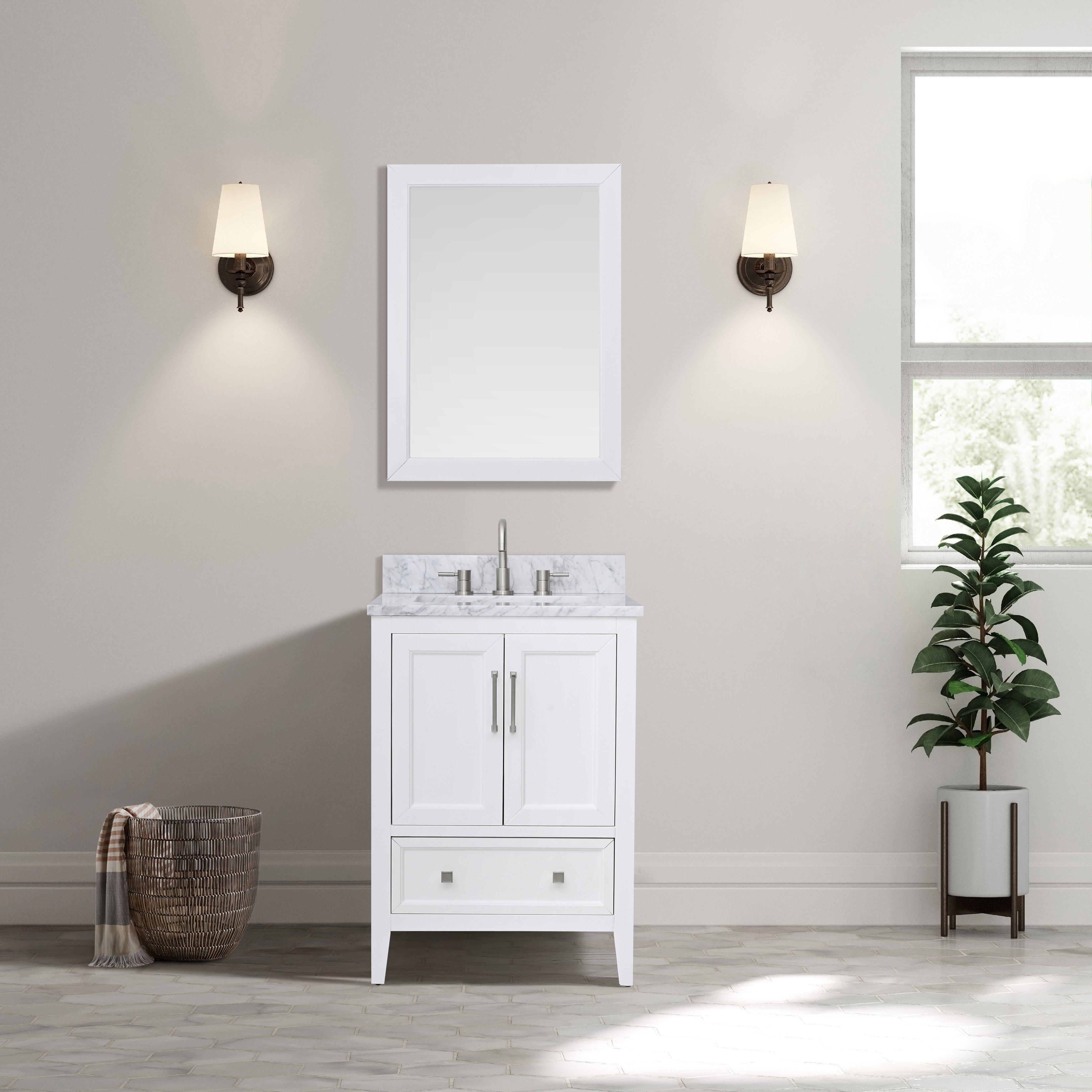 Everly Vanity with Carrara Marble Top