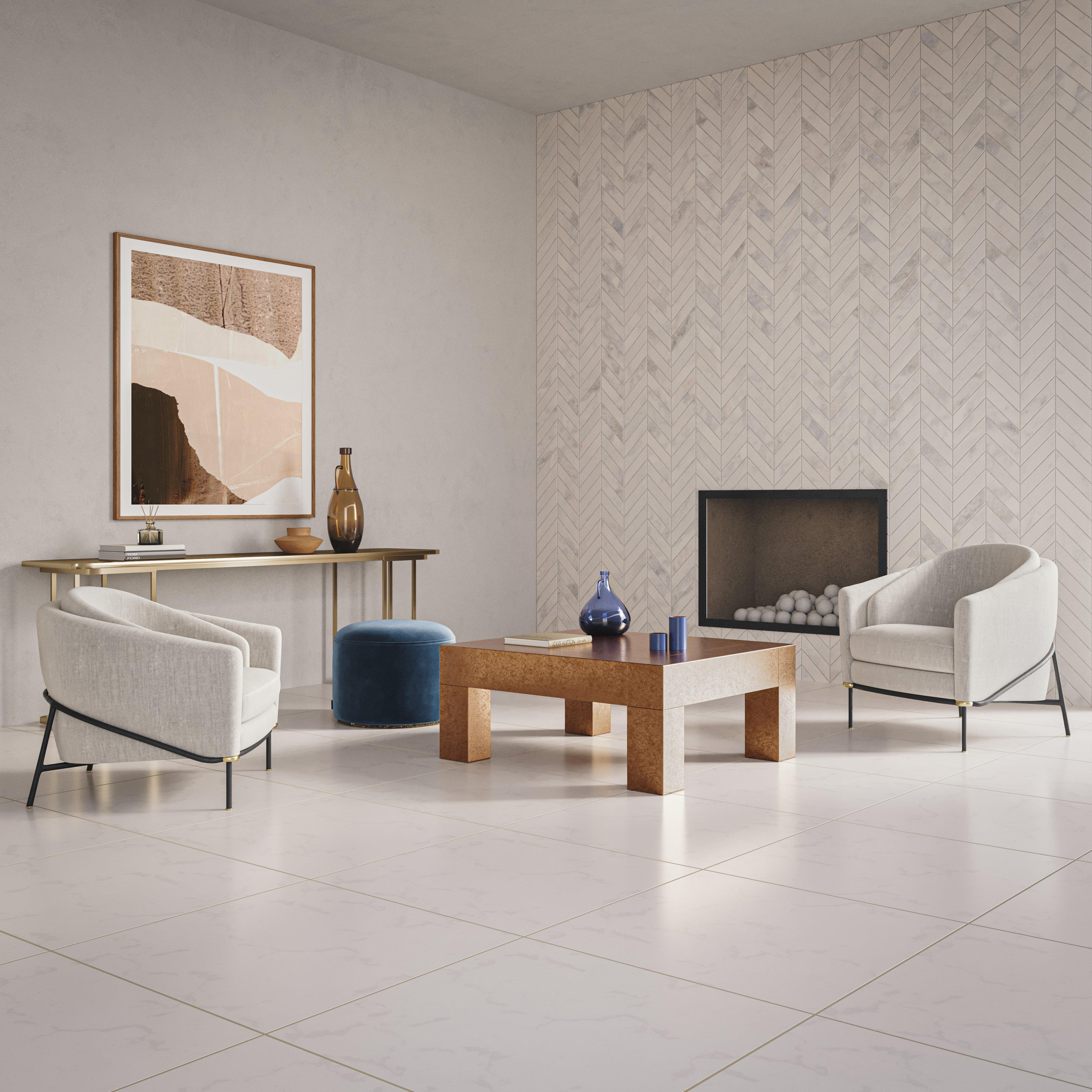 Thassos Standard Polished Marble Tile II