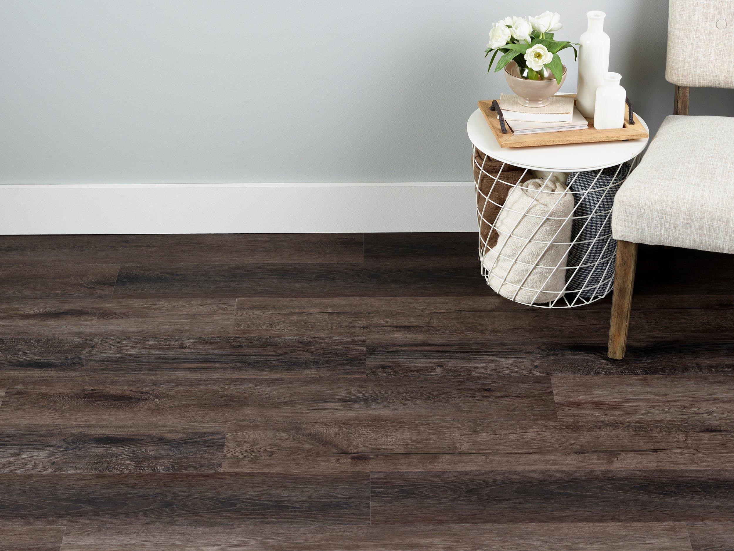 Duralux Performance | Barns Creek Oak Rigid Core Luxury Vinyl Plank - Foam Back, 5 mm, Beige - Floor & Decor