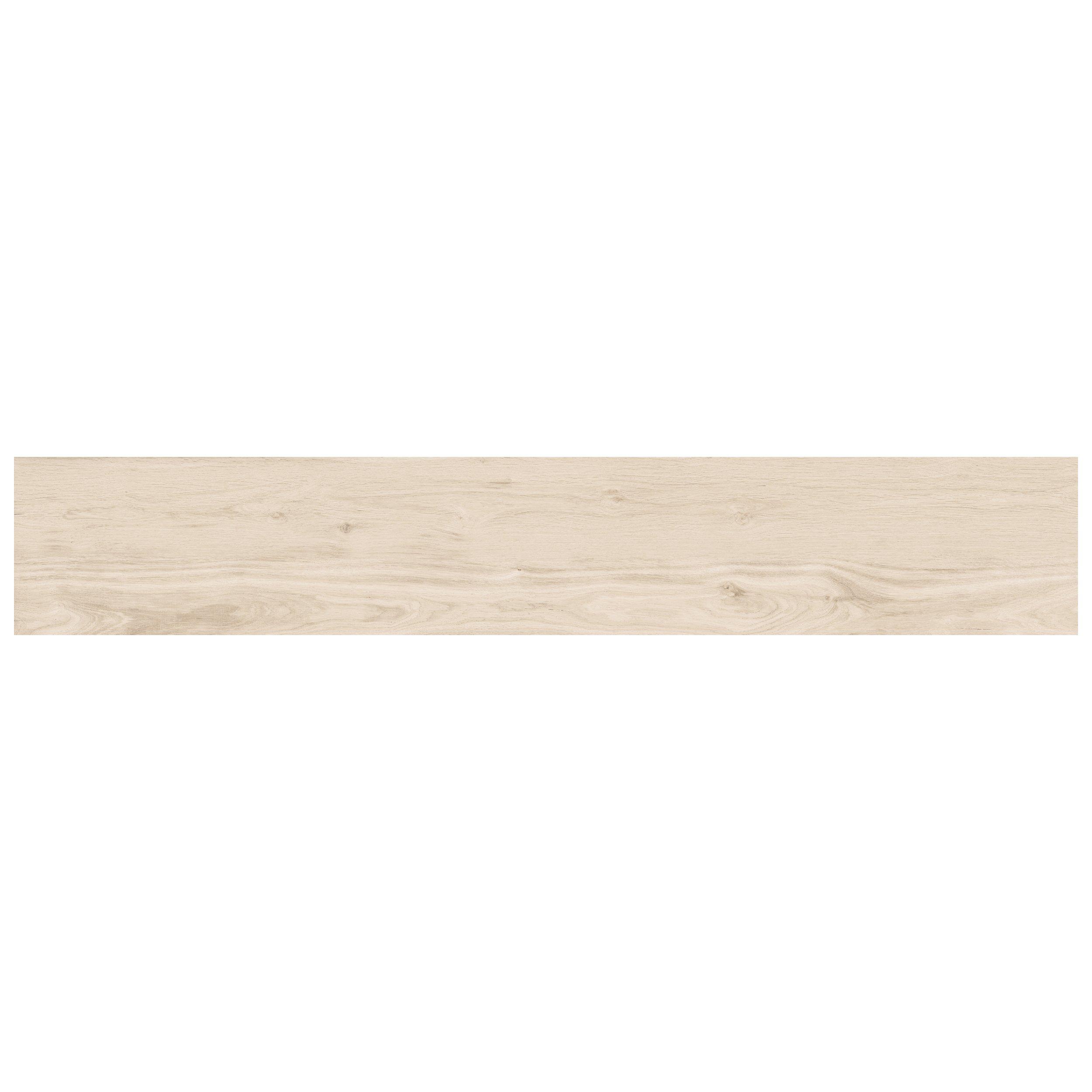 Floor & Decor | Woodville Natural Wood Plank Porcelain Tile, 12 x 59, Beige, 10 mm Thick