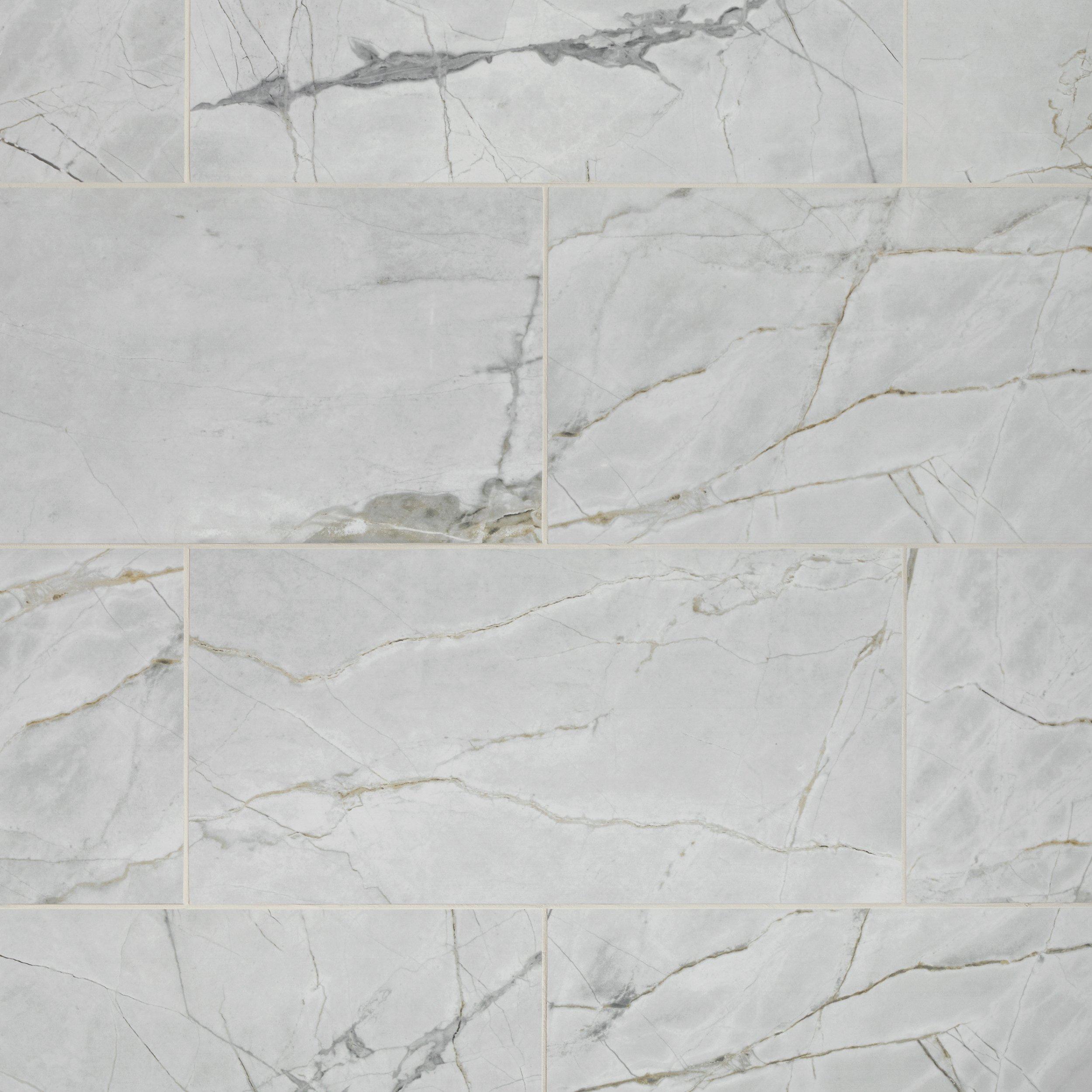 Serena Frost Polished Porcelain Tile - White Tile | Floor and Decor