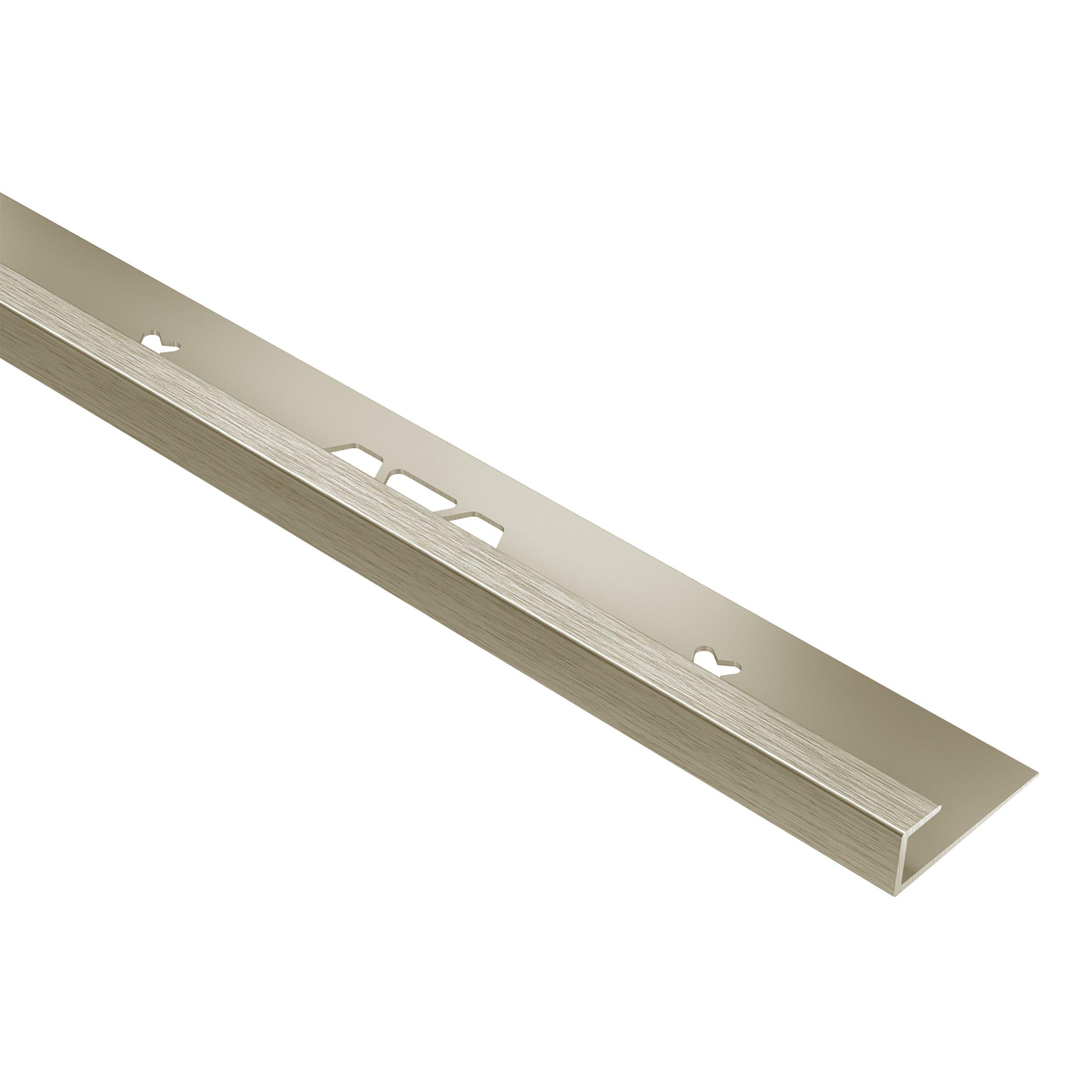 Schluter Vinpro-S 3/8in. Aluminum Brushed Nickel