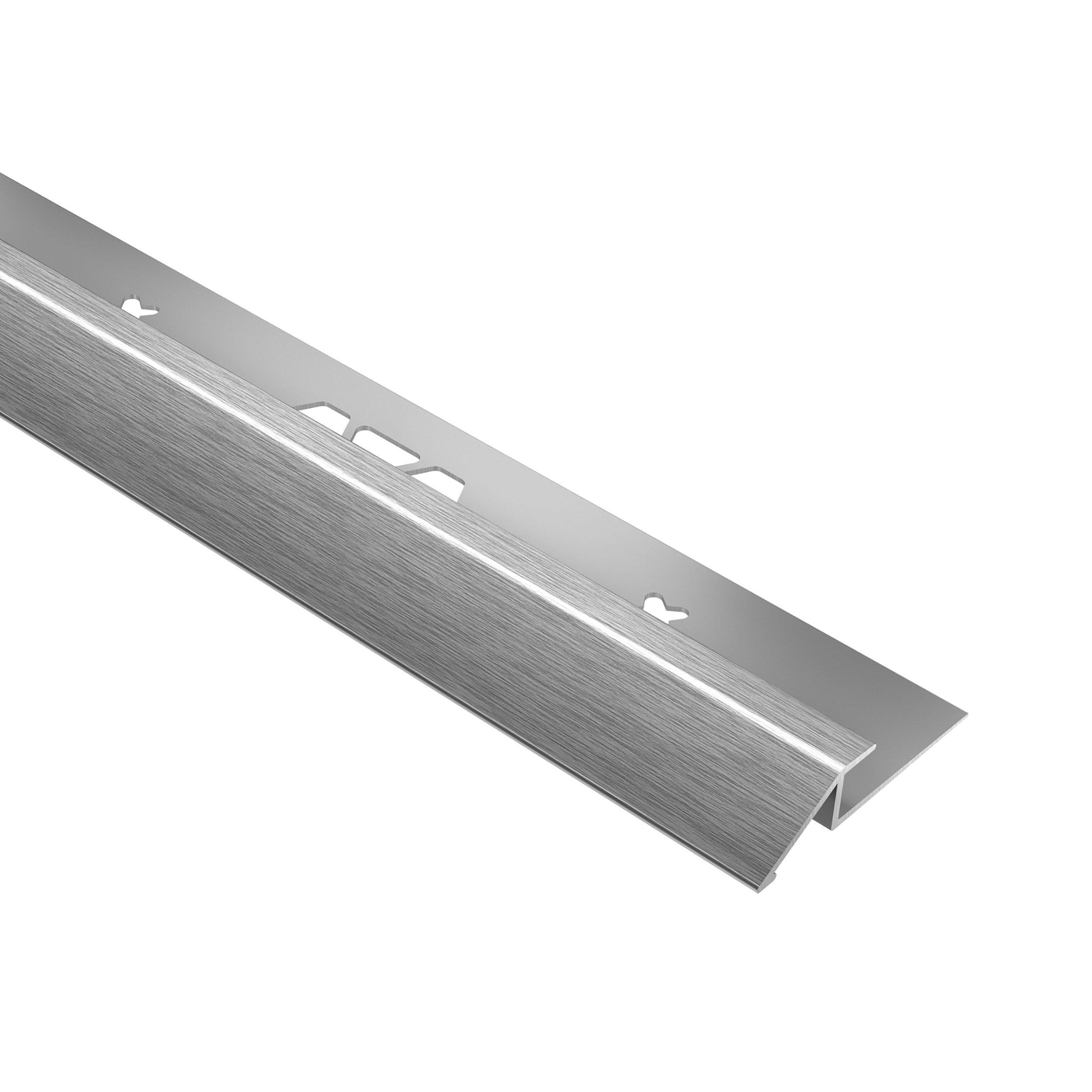 Schluter Vinpro-U Reducer 3/8in. Aluminum Brushed Chrome