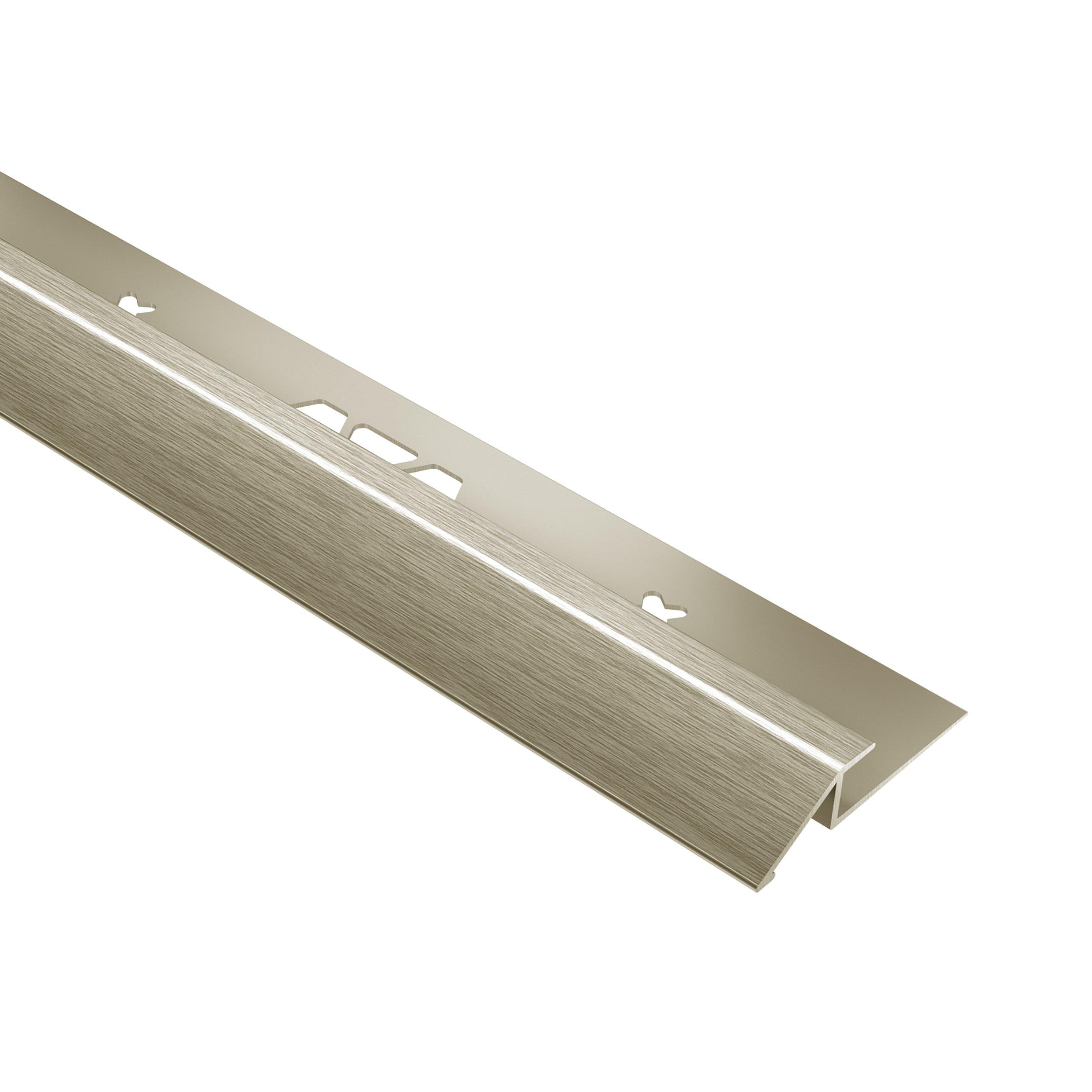 Schluter Vinpro-U Reducer 3/8in. Aluminum Brushed Nickel