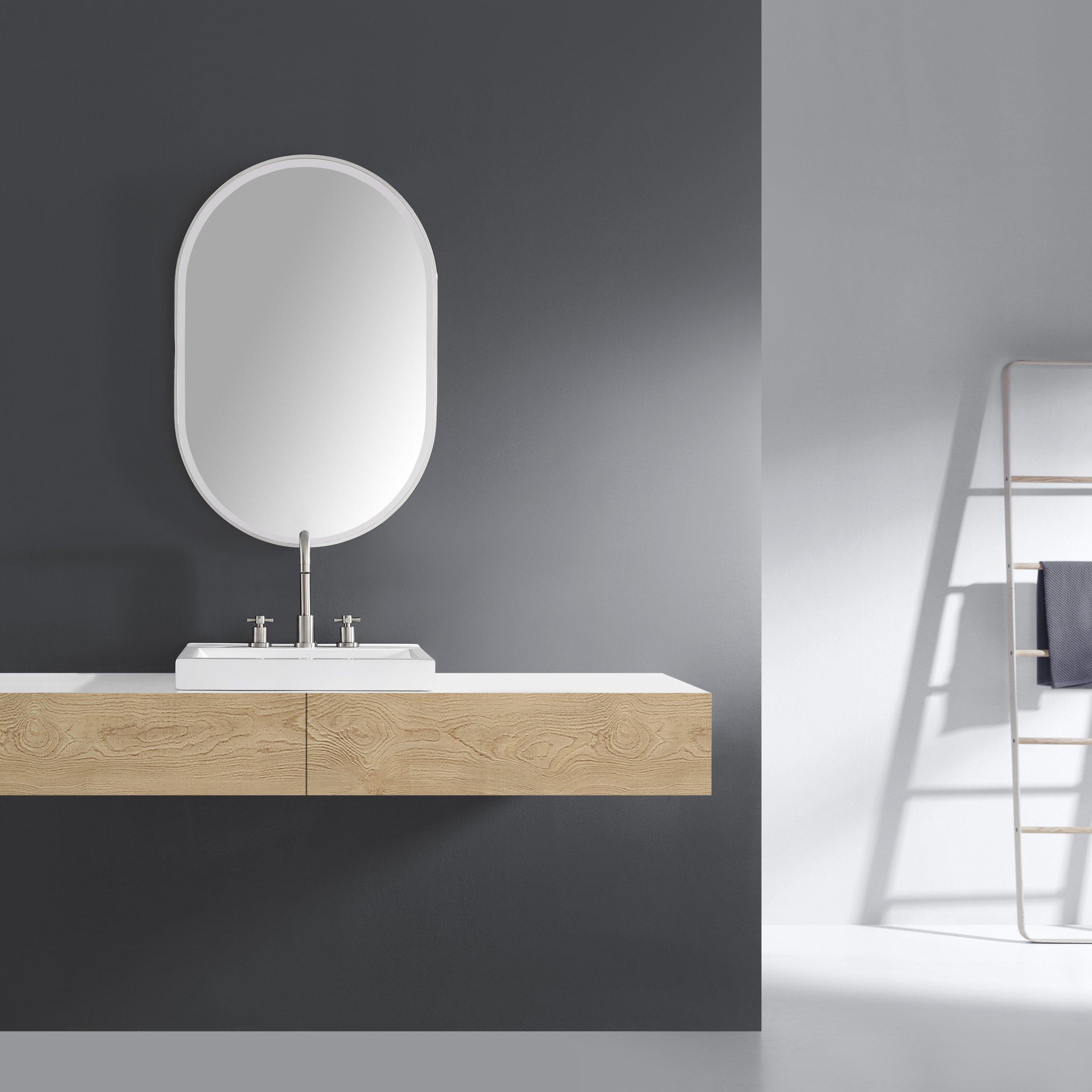 Zuri 24 in. Chrome Mirror