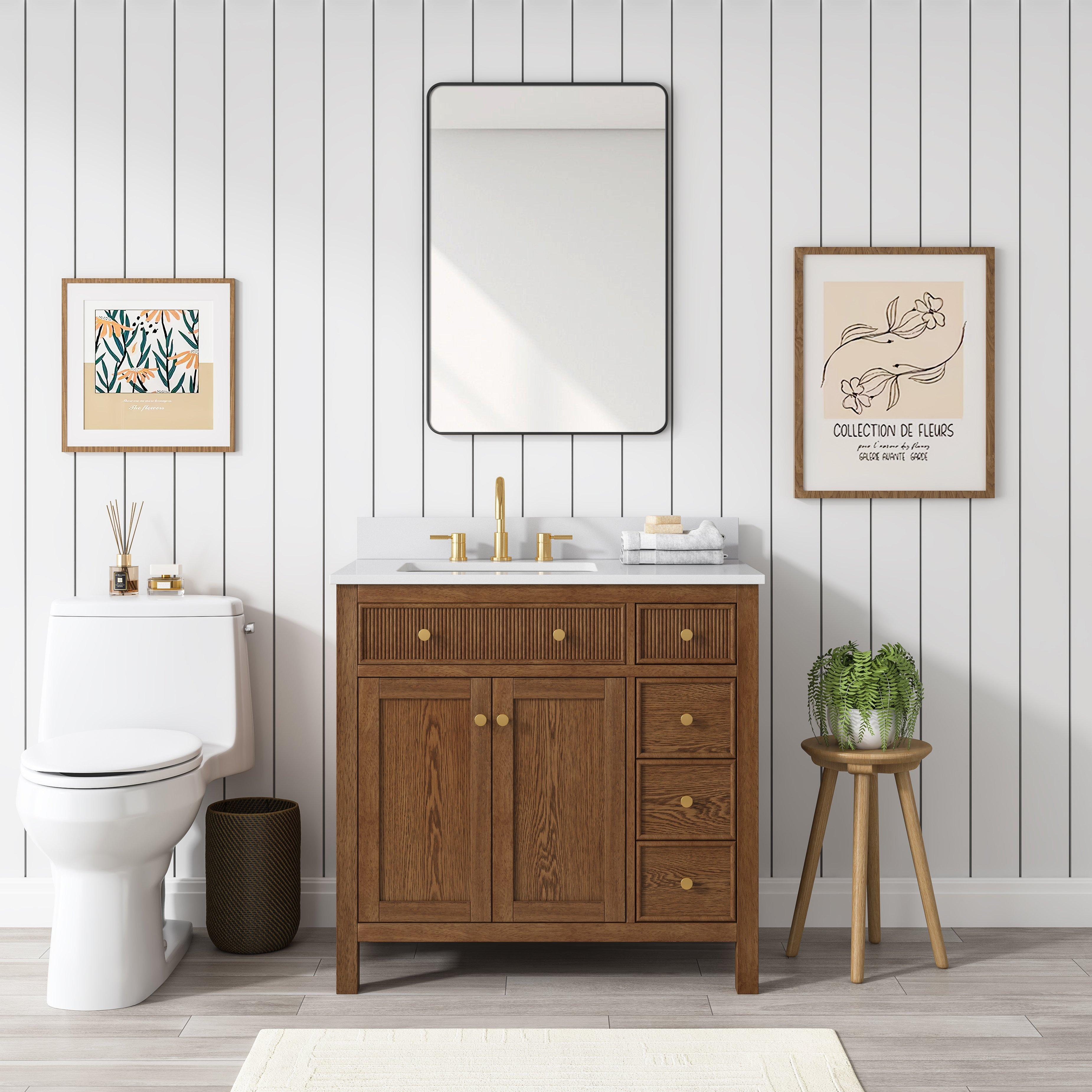 Lucca 24 in. Matte Black Mirror