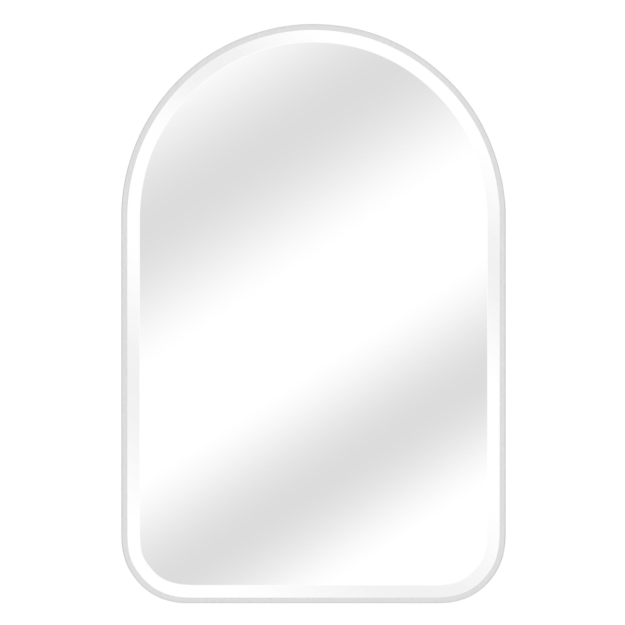 Ezra 24 in. Brushed Nickel Mirror