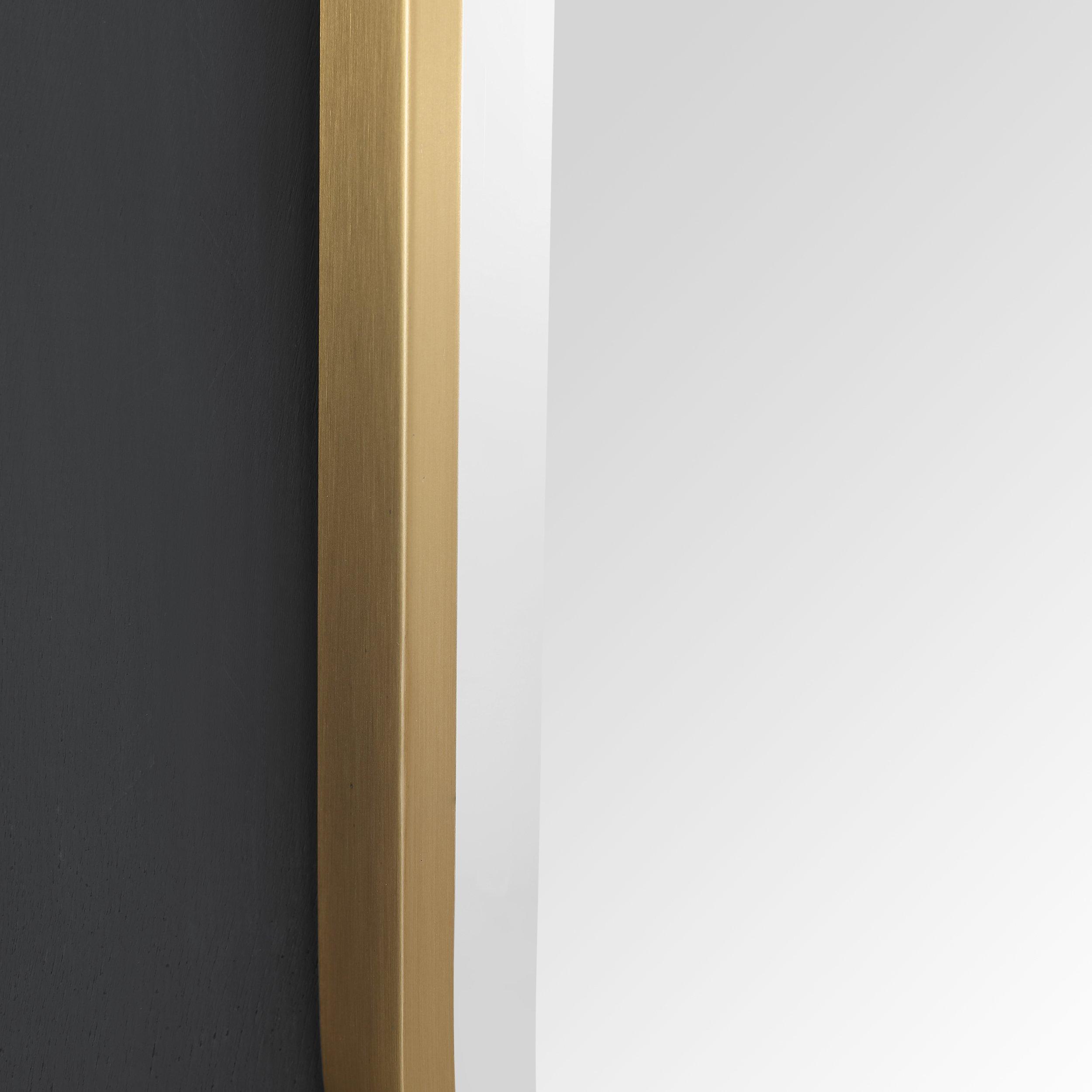 Ezra 24 in. Brushed Gold Mirror