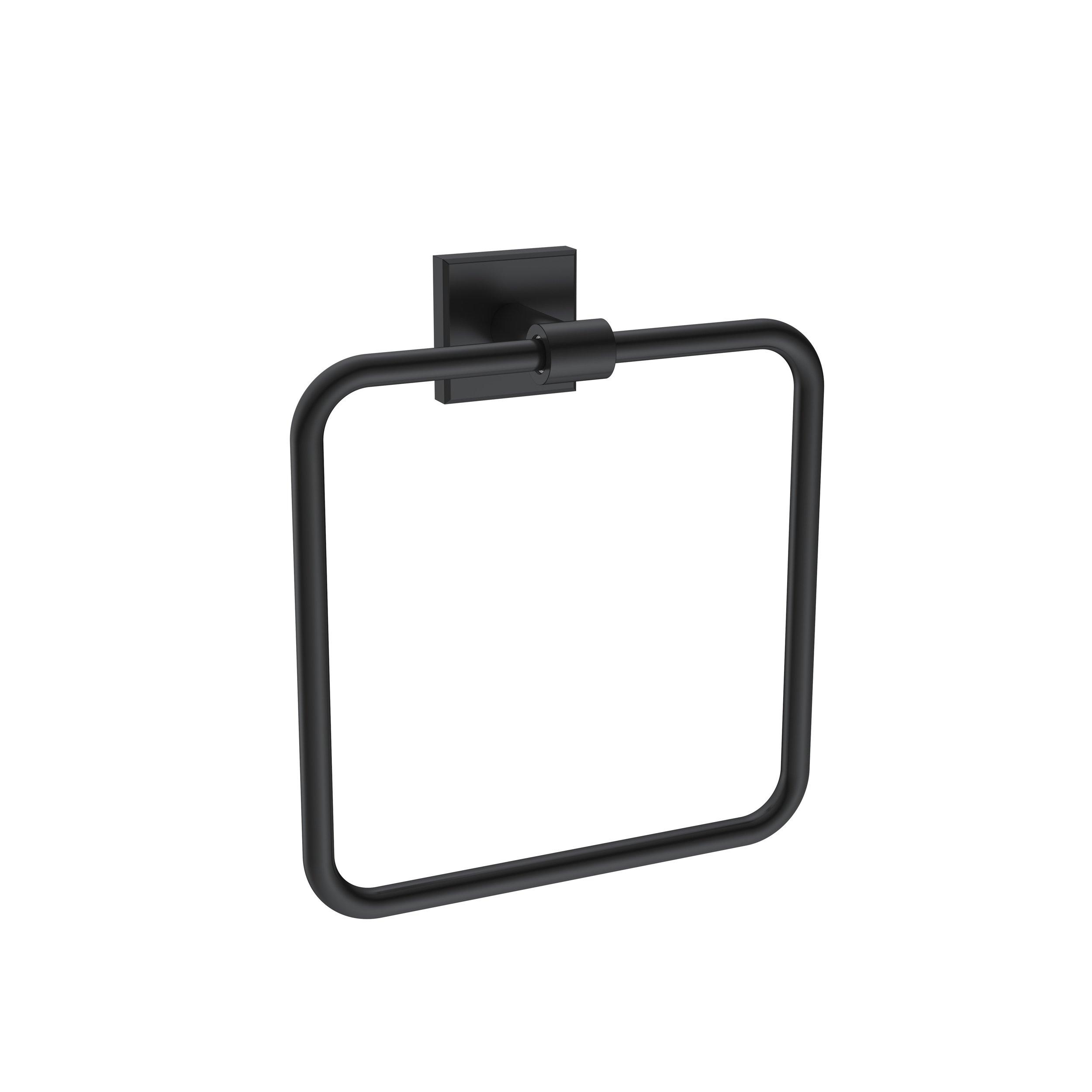 Dash Matte Black Towel Ring