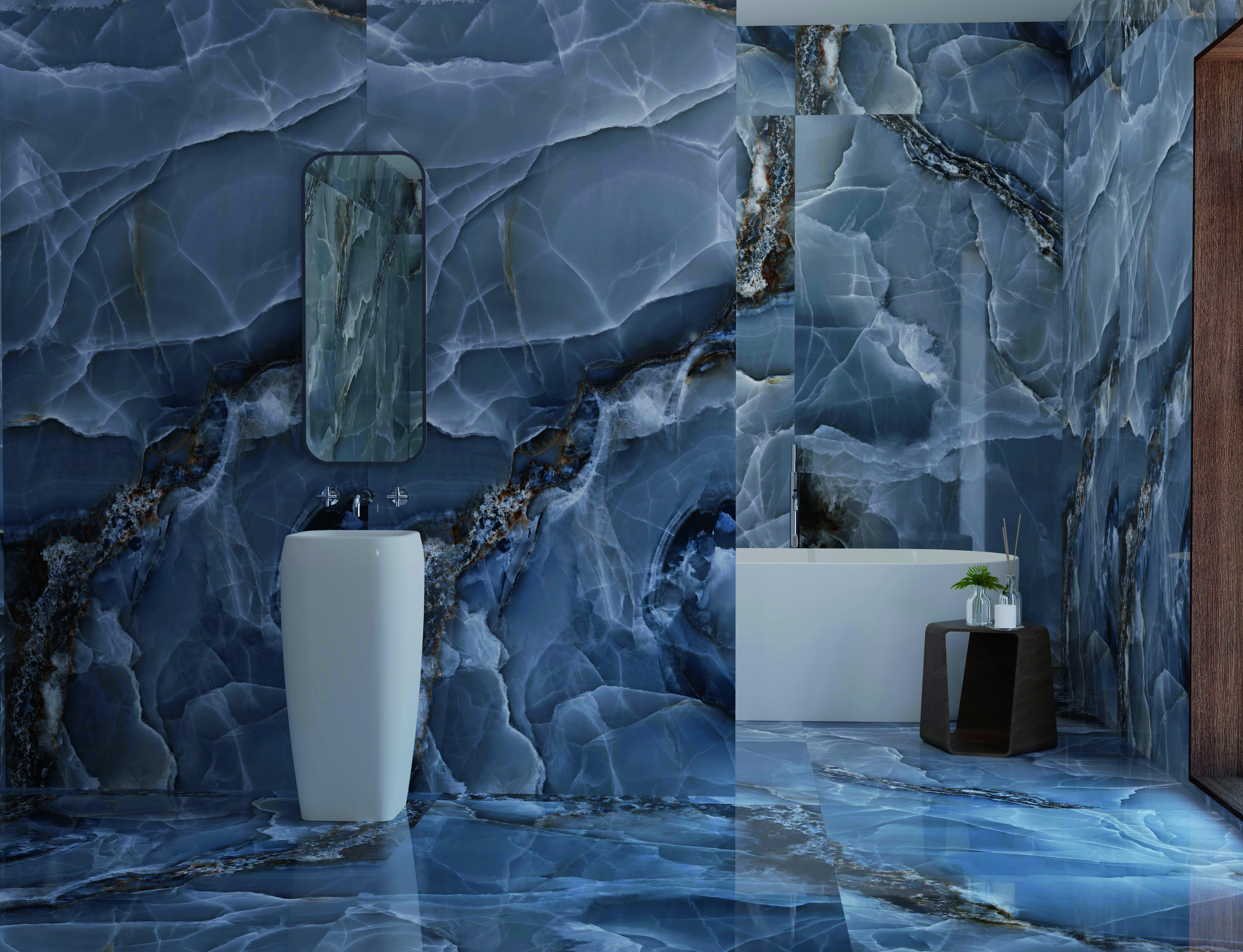 Belize Azul Polished Porcelain Slab