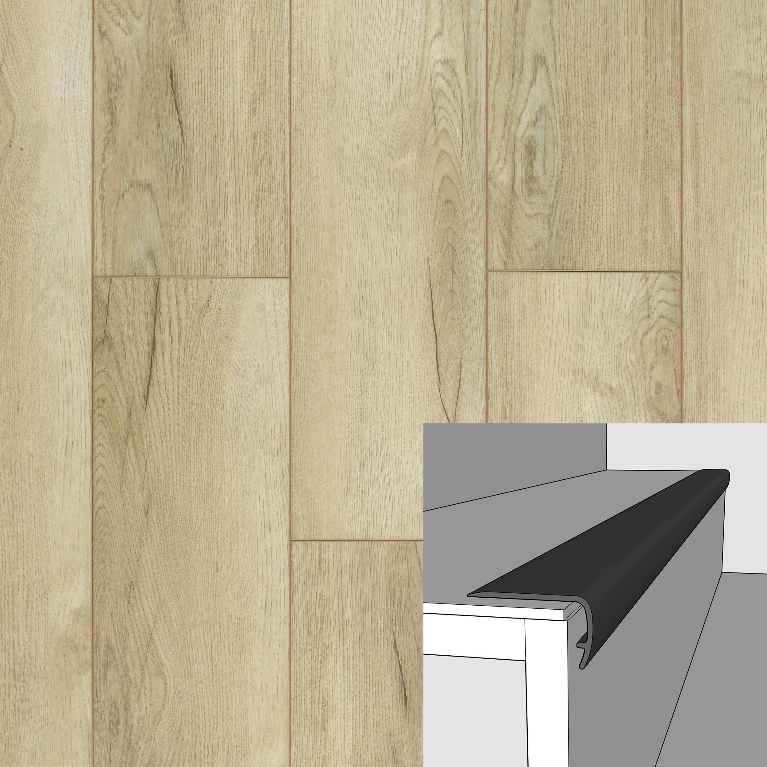 Baltic Drift 94in. Vinyl Overlapping Stair Nose