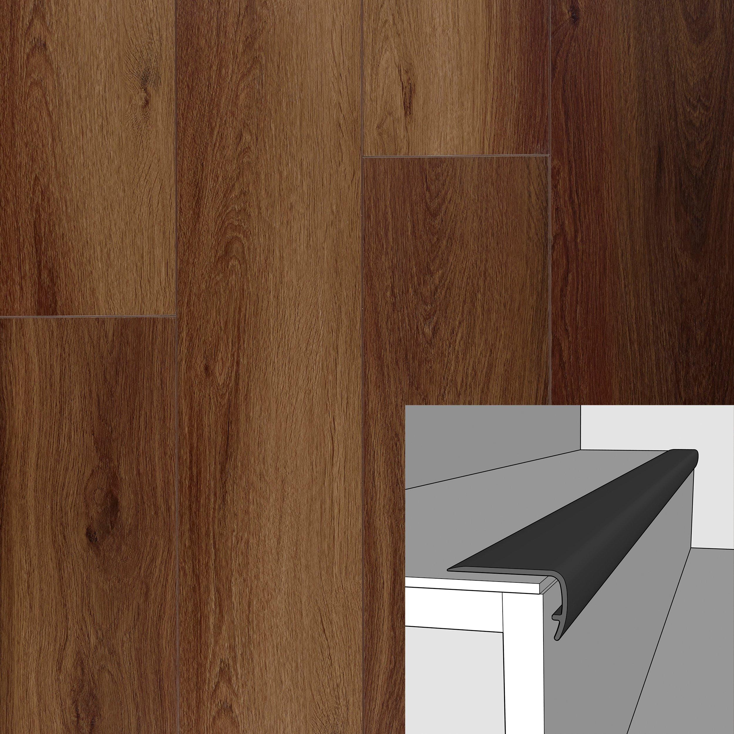 Baltic Jasper 94in. Vinyl Overlapping Stair Nose