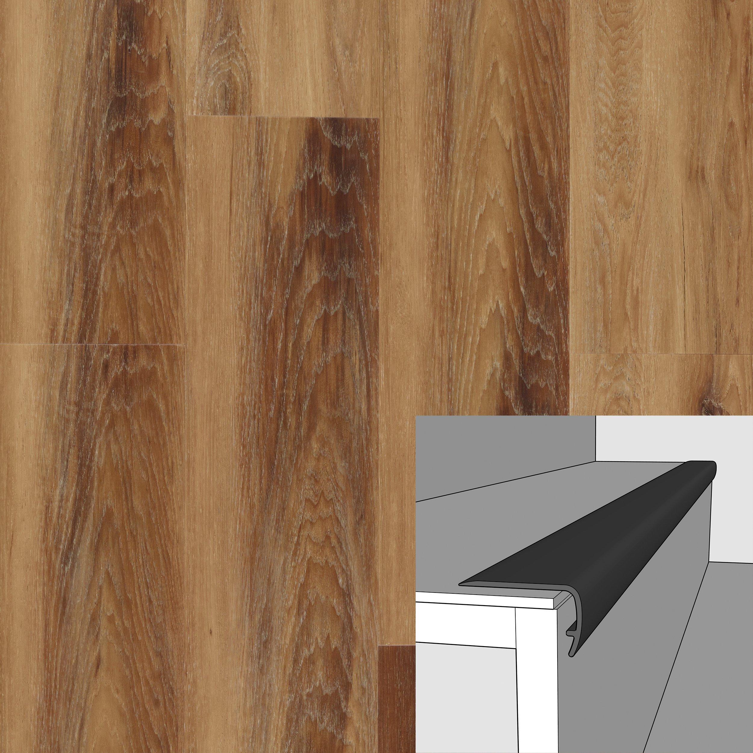 Grizzly Bend 94in. Vinyl Overlapping Stair Nose