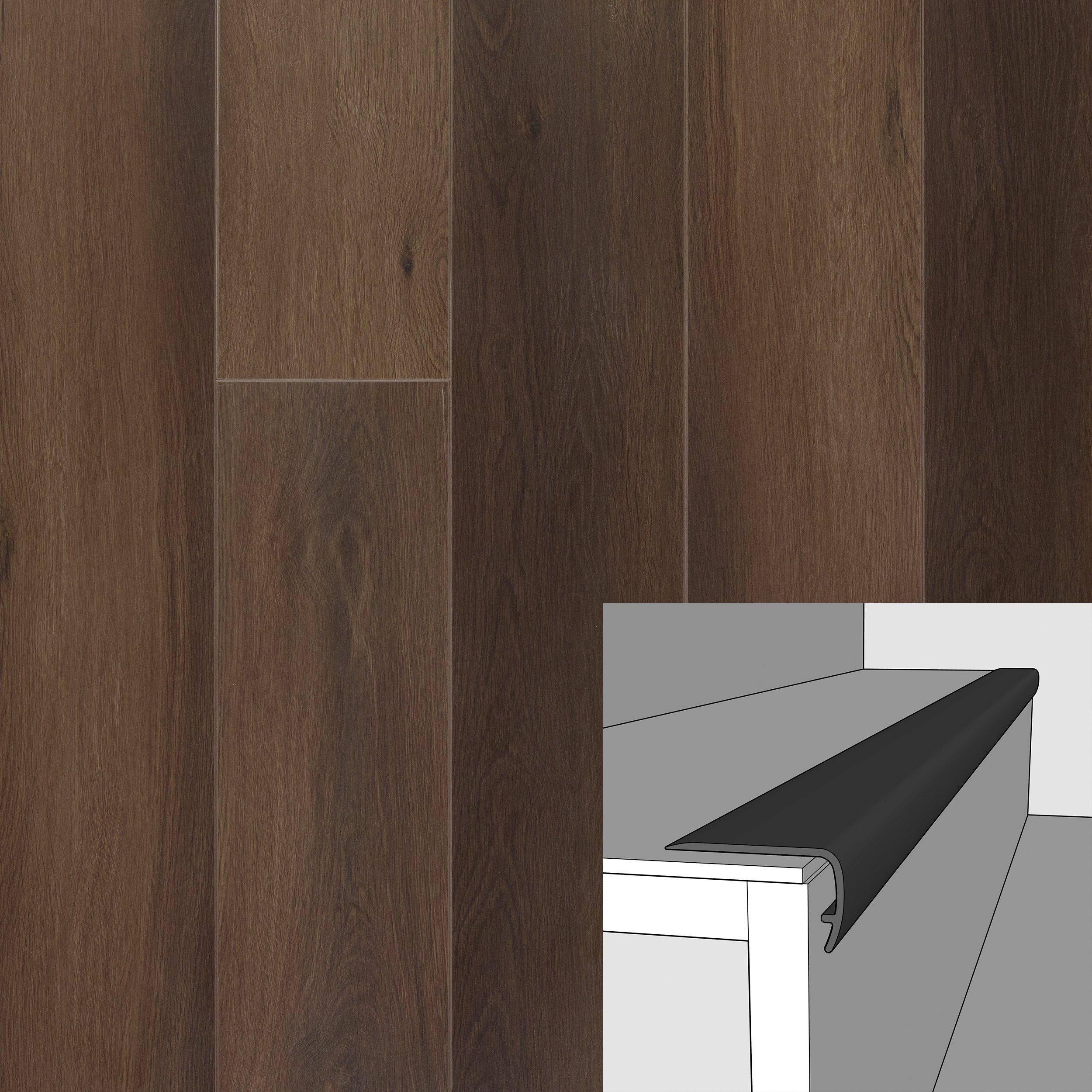 Maison Bordeaux 94in. Vinyl Overlapping Stair Nose