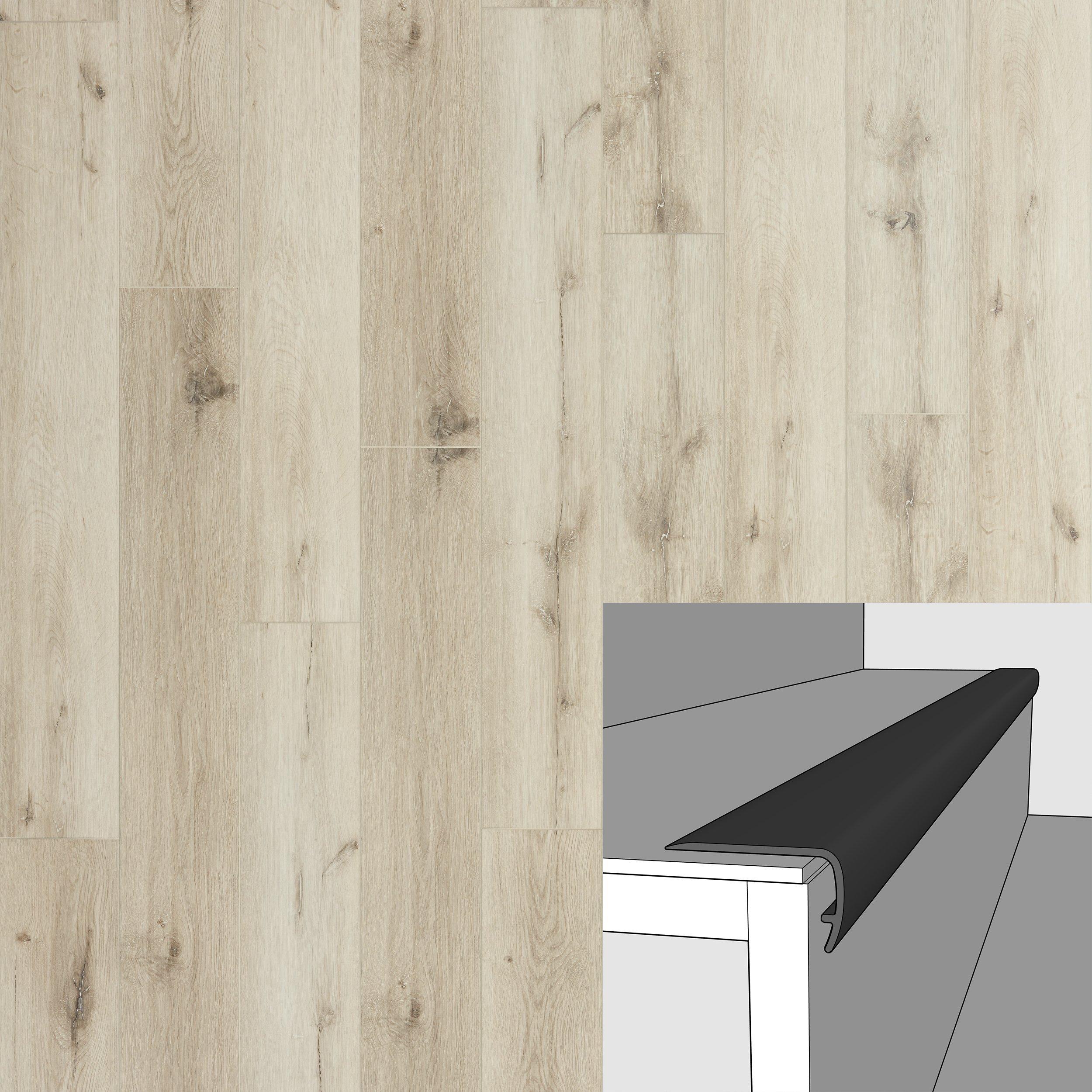 Manchester Ridge 94in. Vinyl Overlapping Stair Nose