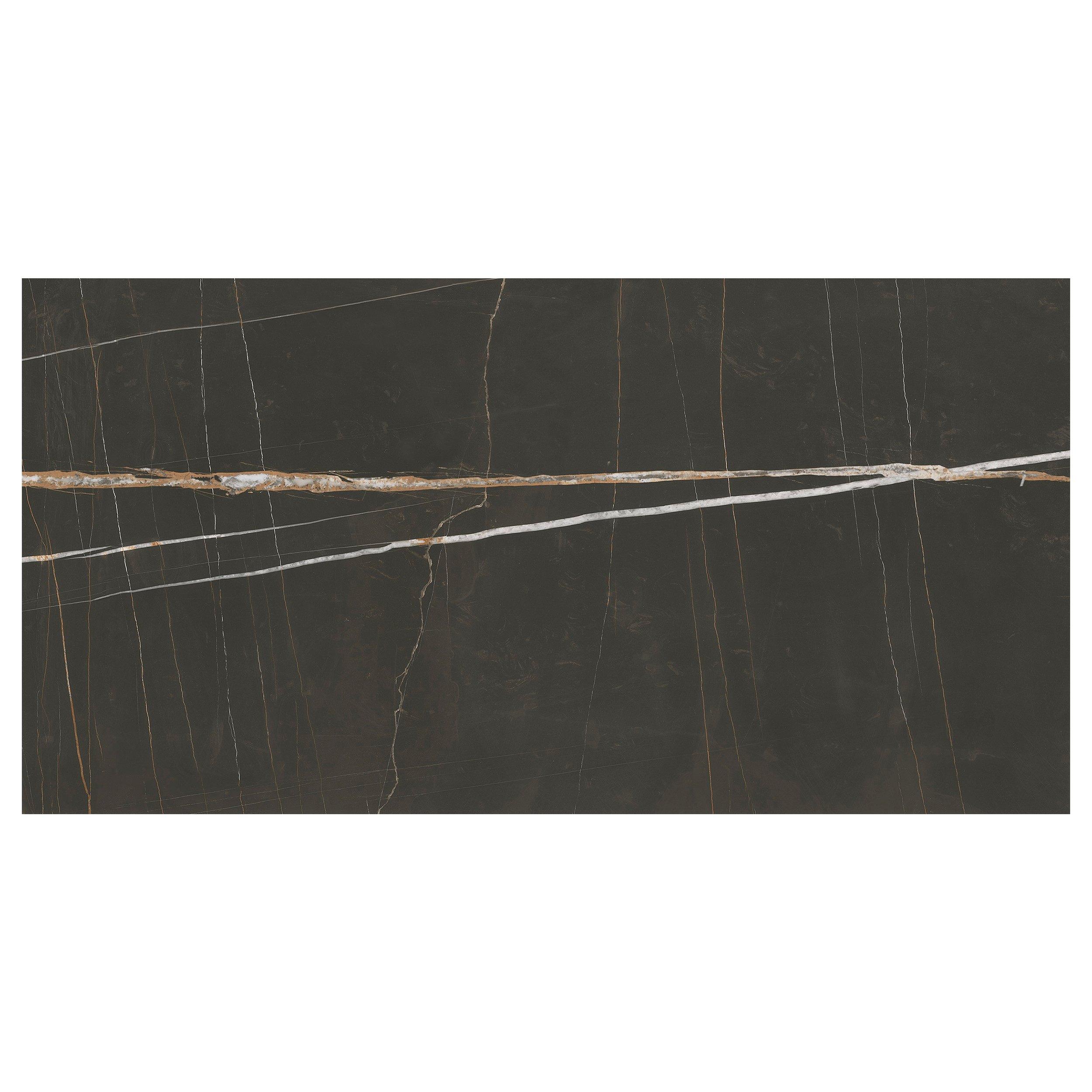Titanium Black Polam Polished Porcelain Tile